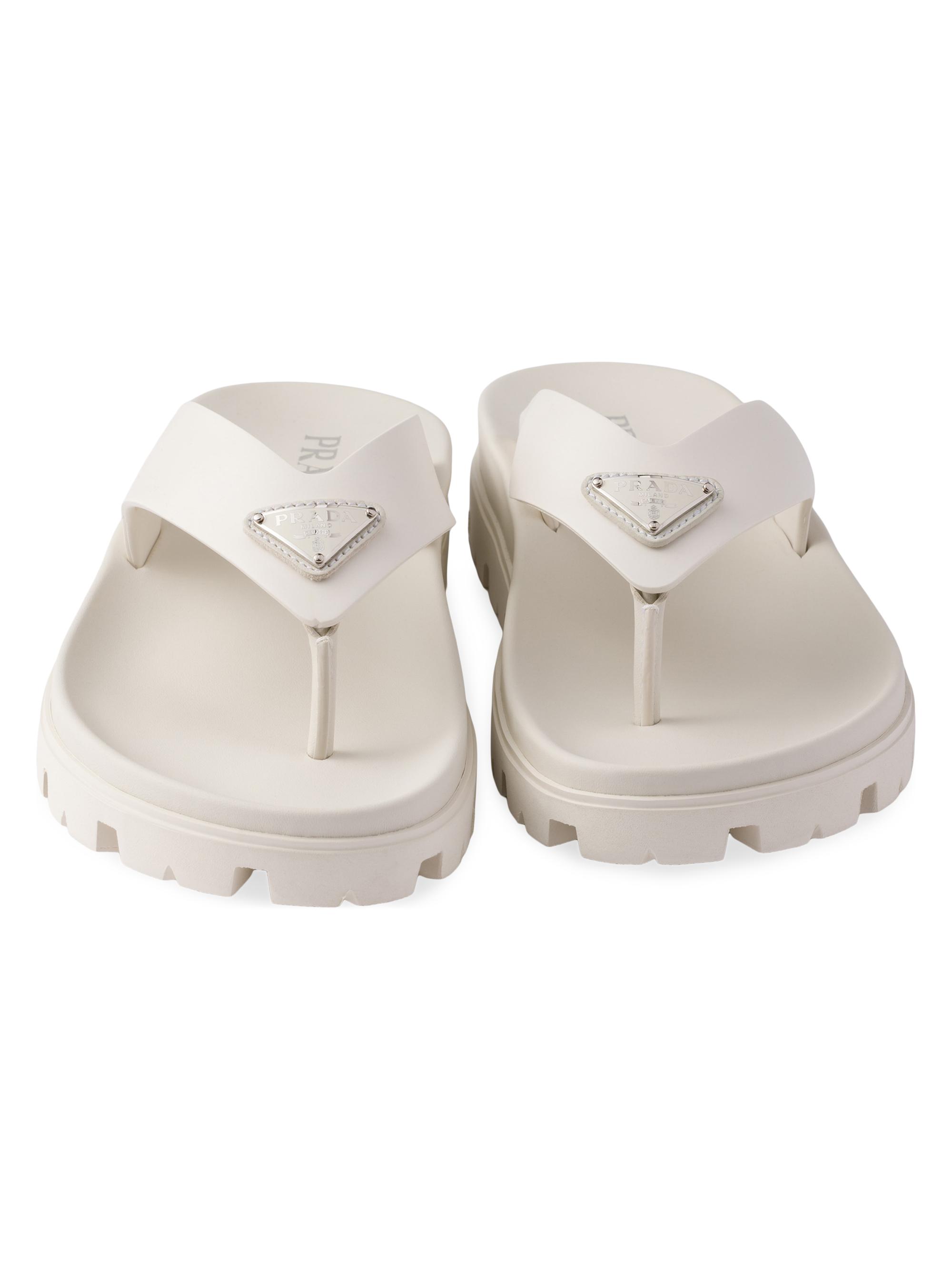 Prada Rubber Thong Sandals | Saks Fifth Avenue