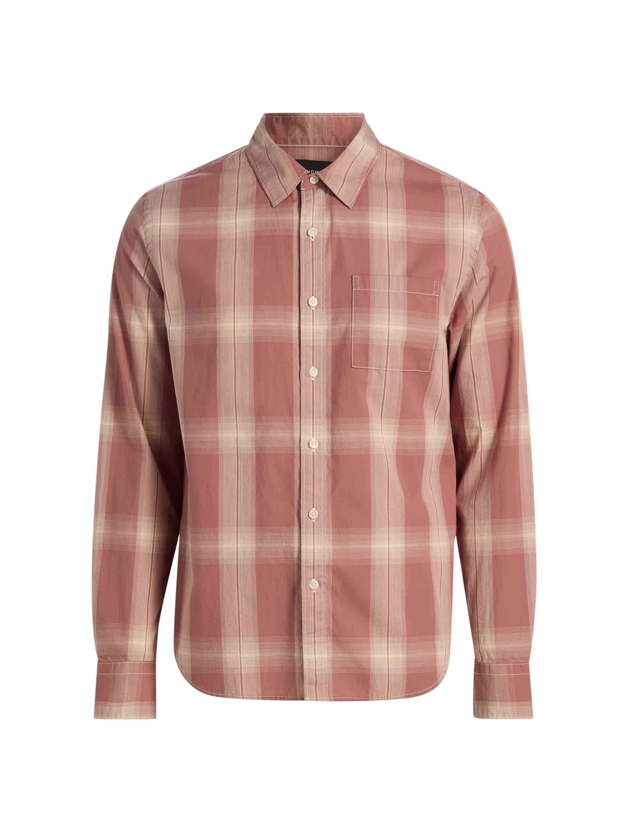 Vince Men's Townes Plaid Cotton Shirt - Cherrywood Smock