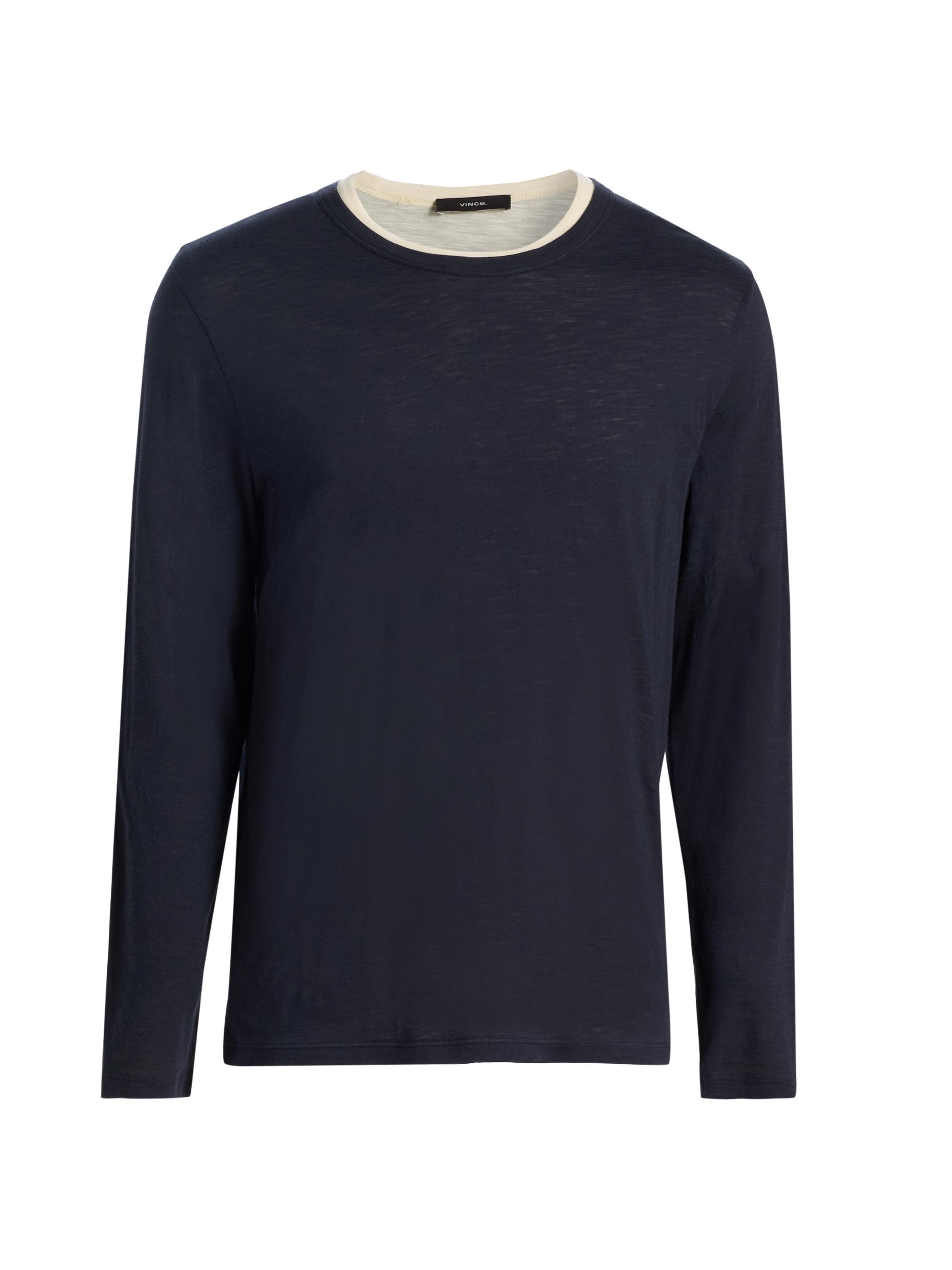 Vince Thermal Crewneck Long-Sleeve T-Shirt | Saks Fifth Avenue