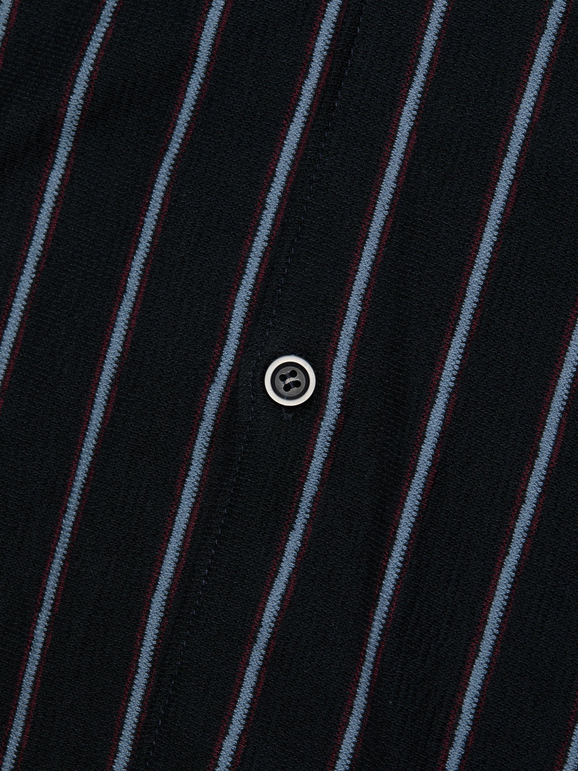 Vince Men's Striped Terry Cotton Cabana Shirt - Coastal Combo | Thumbnail 7