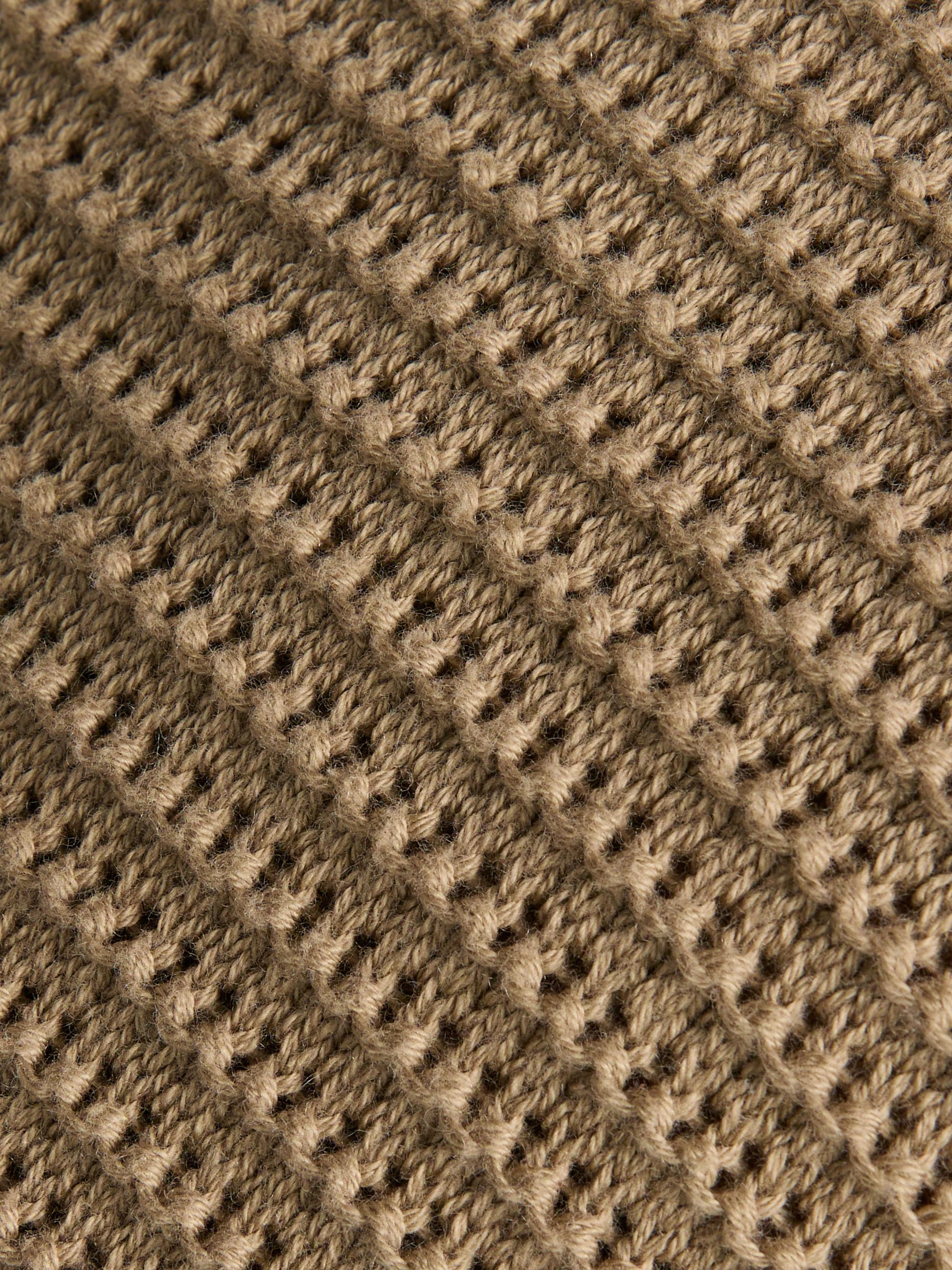 Vince Men's Knitted Cotton-Cashmere Crewneck Sweater - Dark Pecan | Thumbnail 7