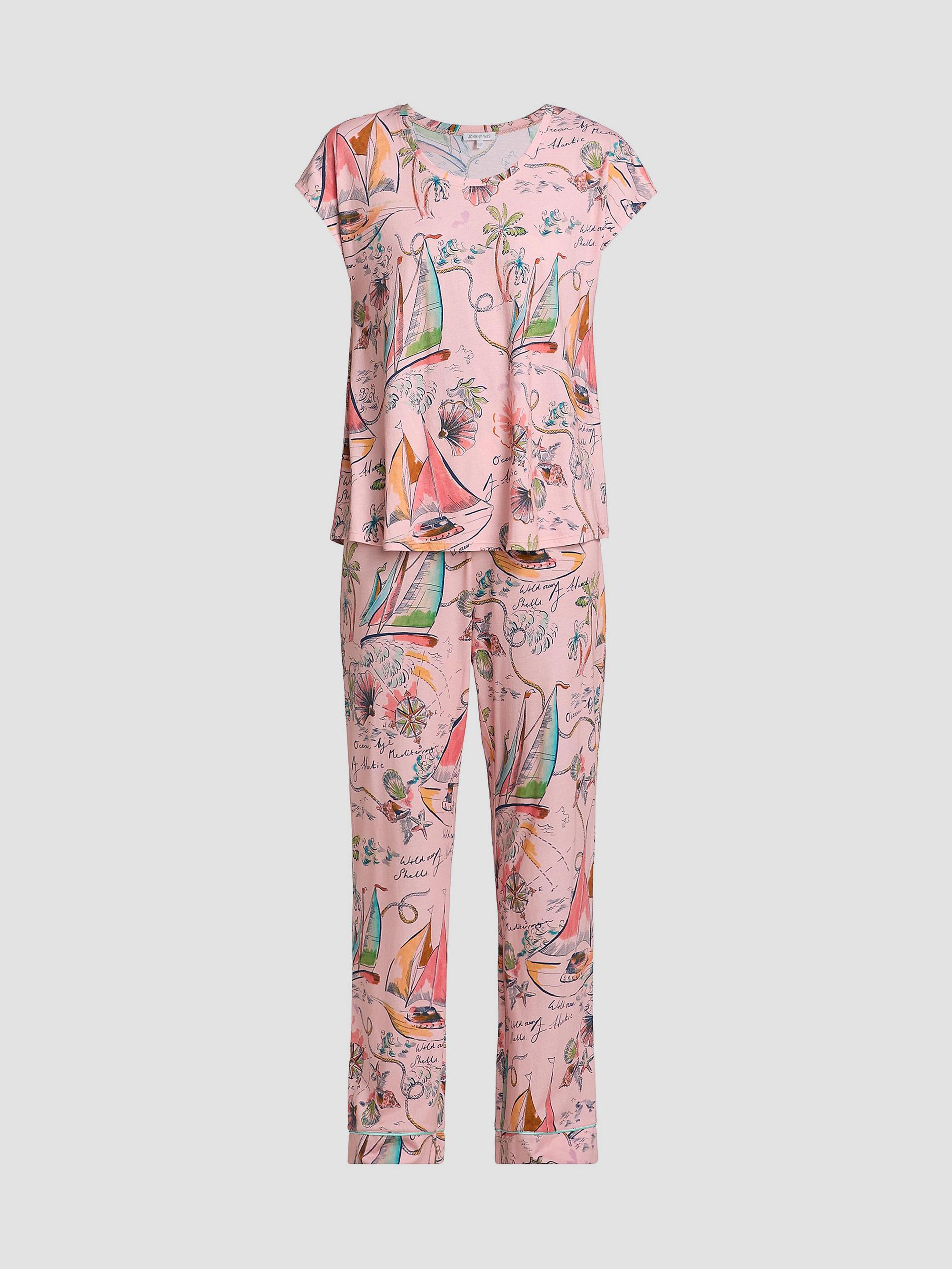 Johnny Was Women's The Bobbie Cotton-Blend Crop Pajamas - Delphina - Size Small