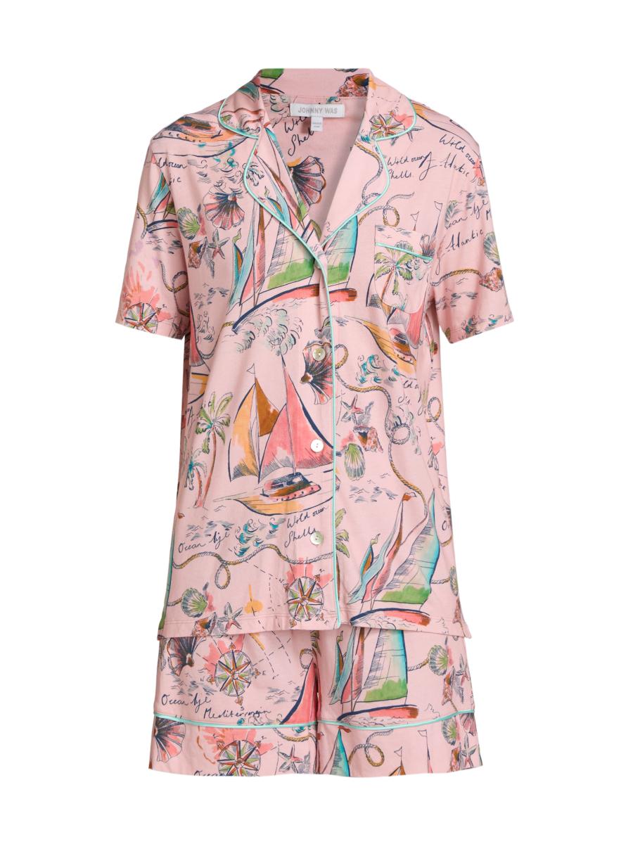 Johnny Was Women's Printed Cotton-modal Short Pajamas In Multi