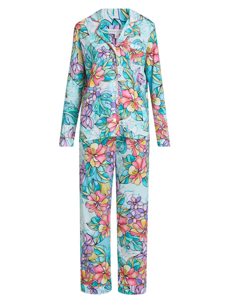 Johnny Was Women's The Carly Floral Cotton-blend Pajamas In Multi