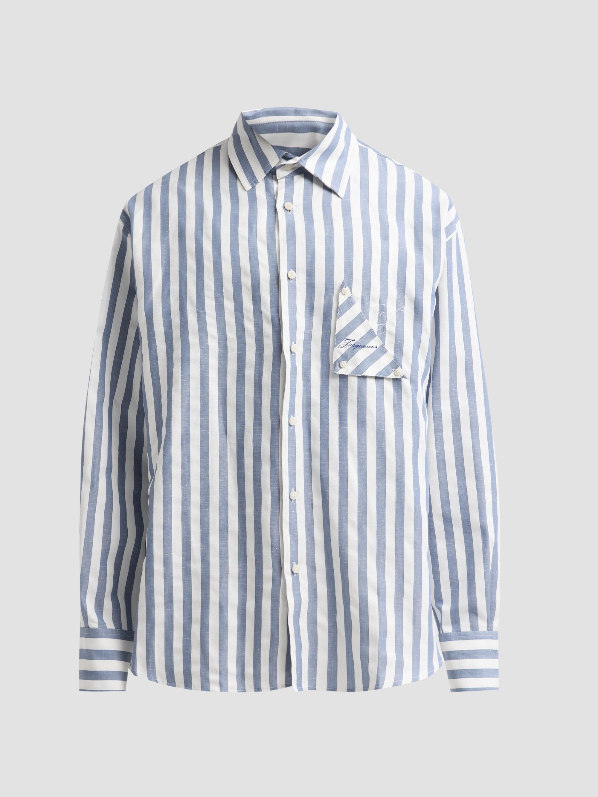 Jacquemus Voilier Striped Cotton-Linen Shirt | Saks Fifth Avenue