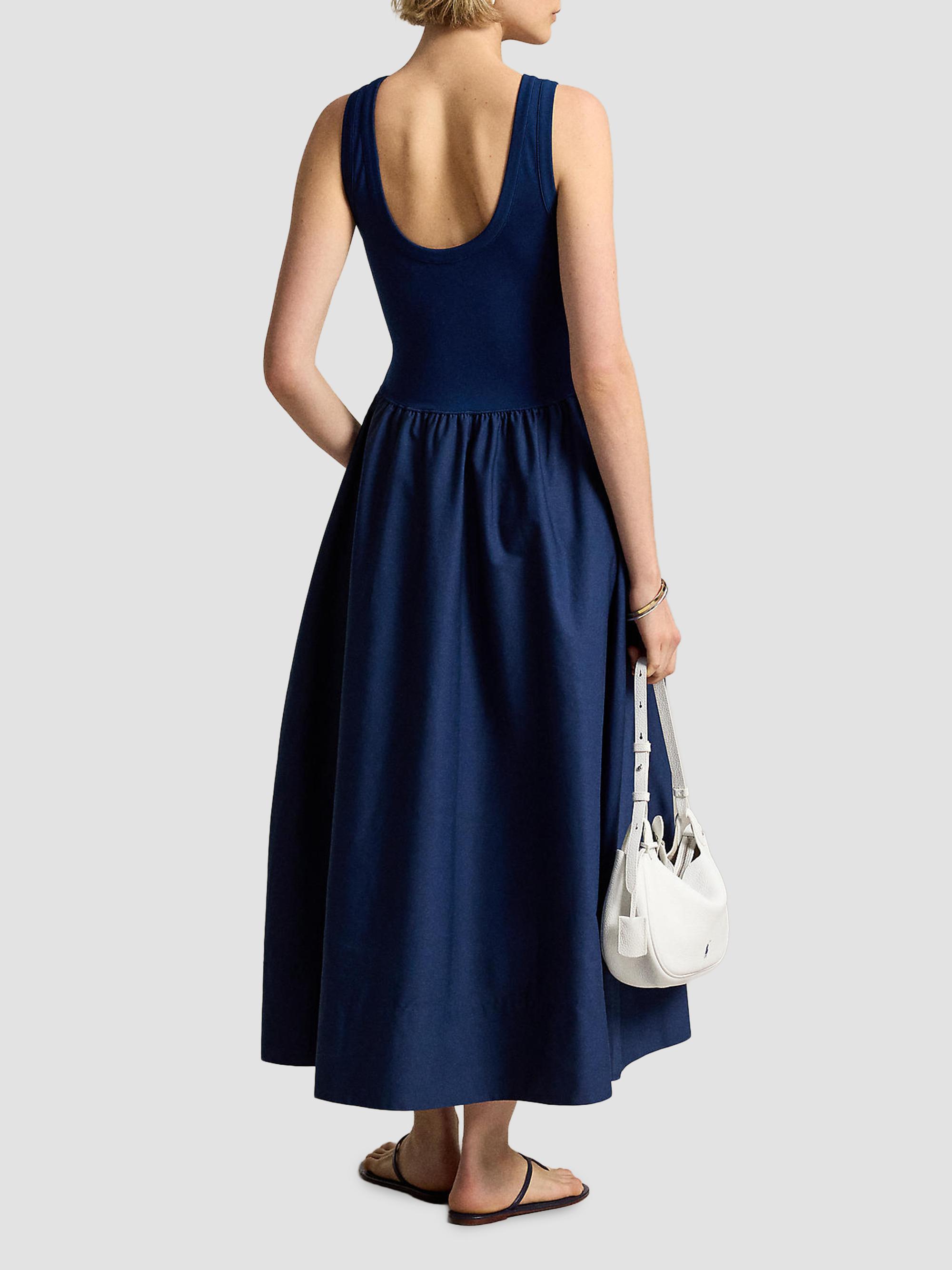 Polo Ralph Lauren Women's Ponte-Bodice Sleeveless Maxi Dress - East Side Royal | Thumbnail 3