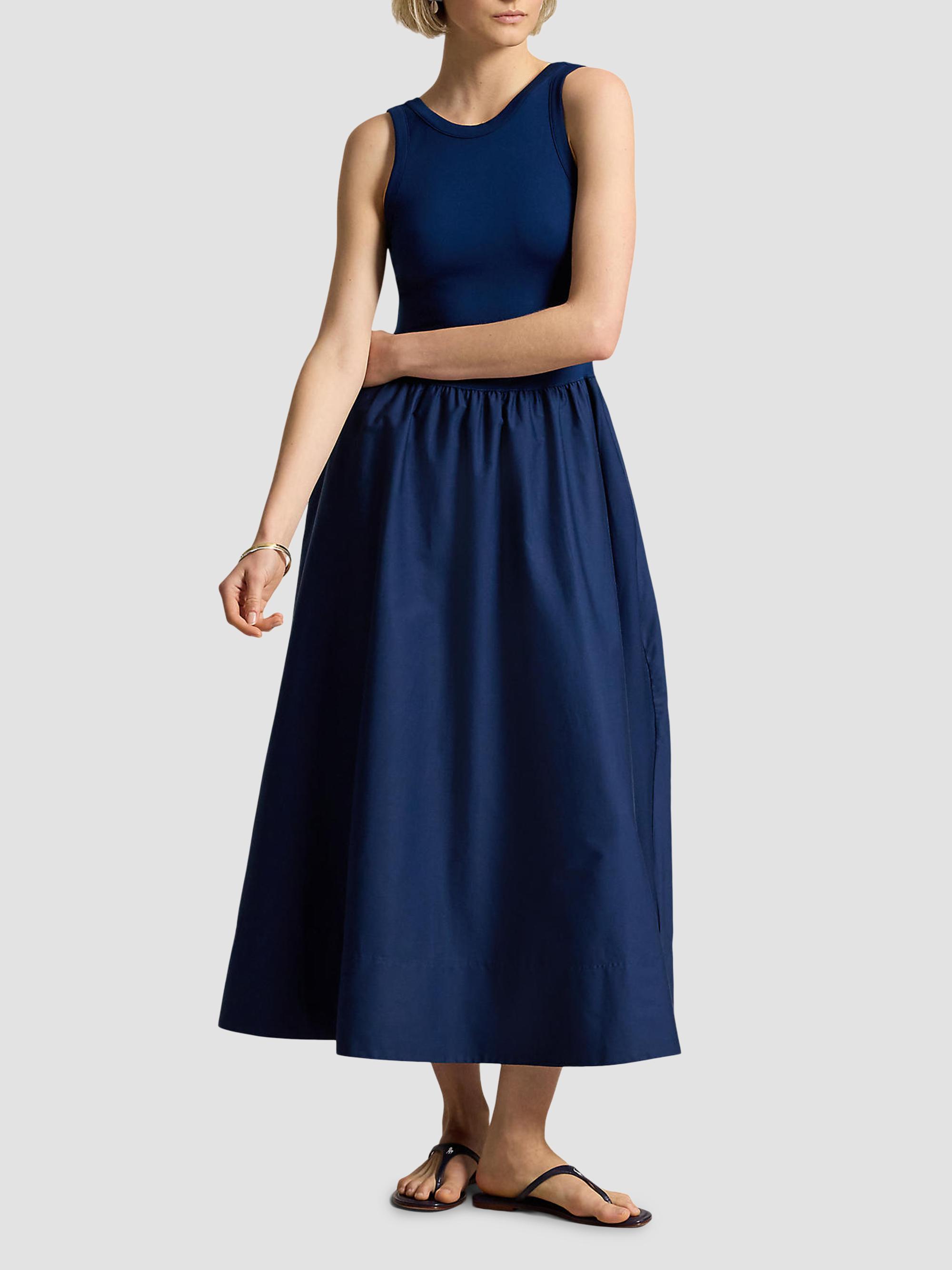 Polo Ralph Lauren Women's Ponte-Bodice Sleeveless Maxi Dress - East Side Royal | Thumbnail 4