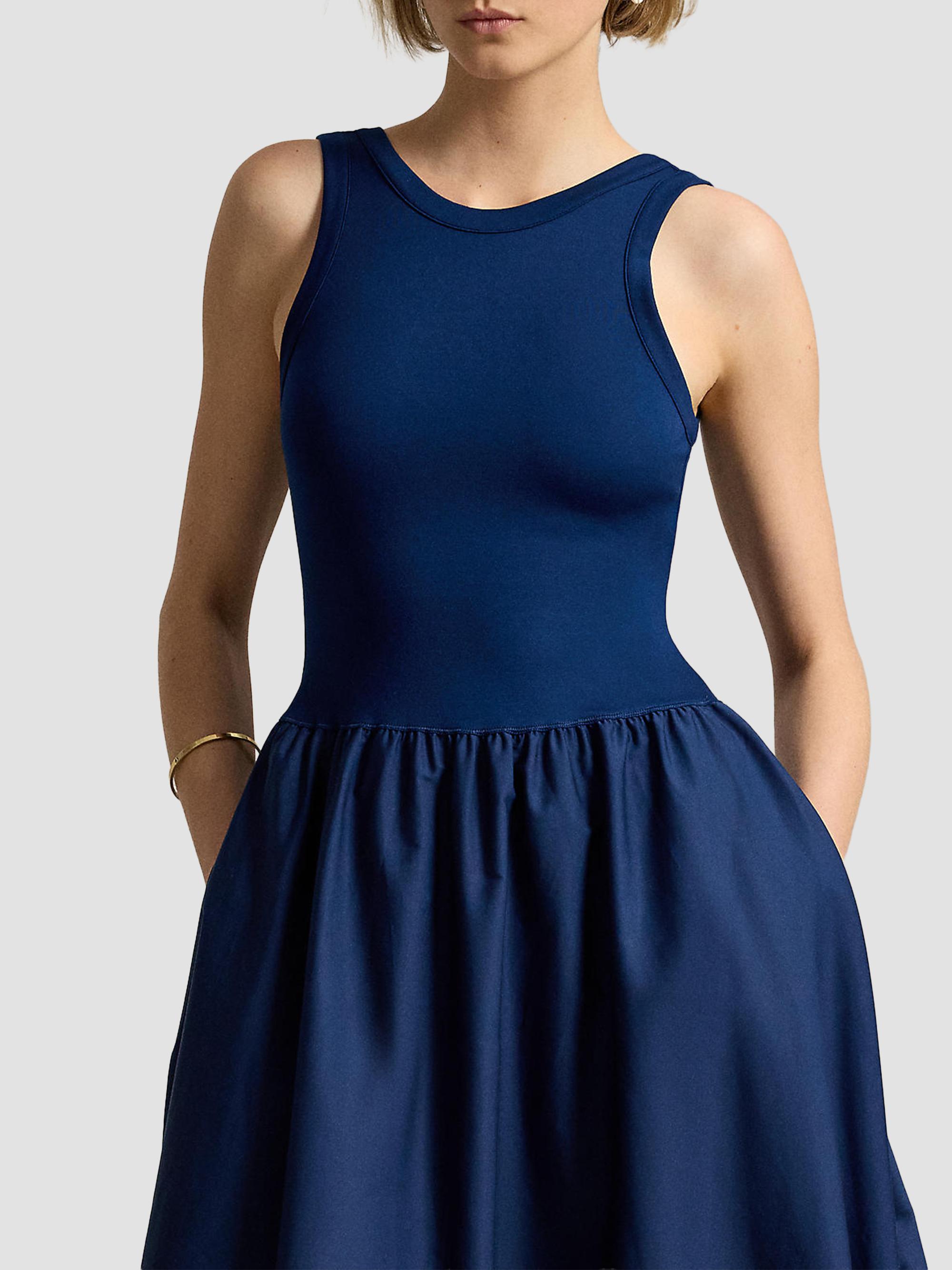 Polo Ralph Lauren Women's Ponte-Bodice Sleeveless Maxi Dress - East Side Royal | Thumbnail 6