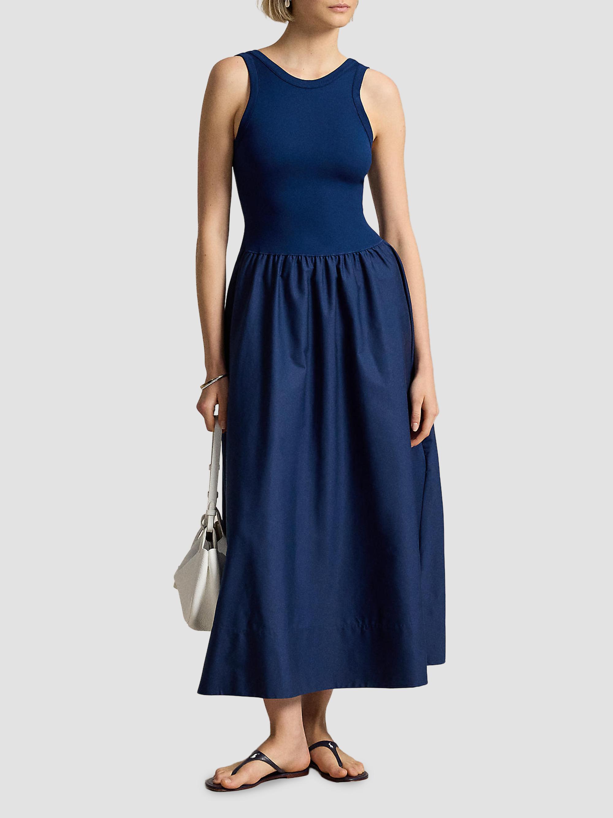 Polo Ralph Lauren Women's Ponte-Bodice Sleeveless Maxi Dress - East Side Royal | Thumbnail 2