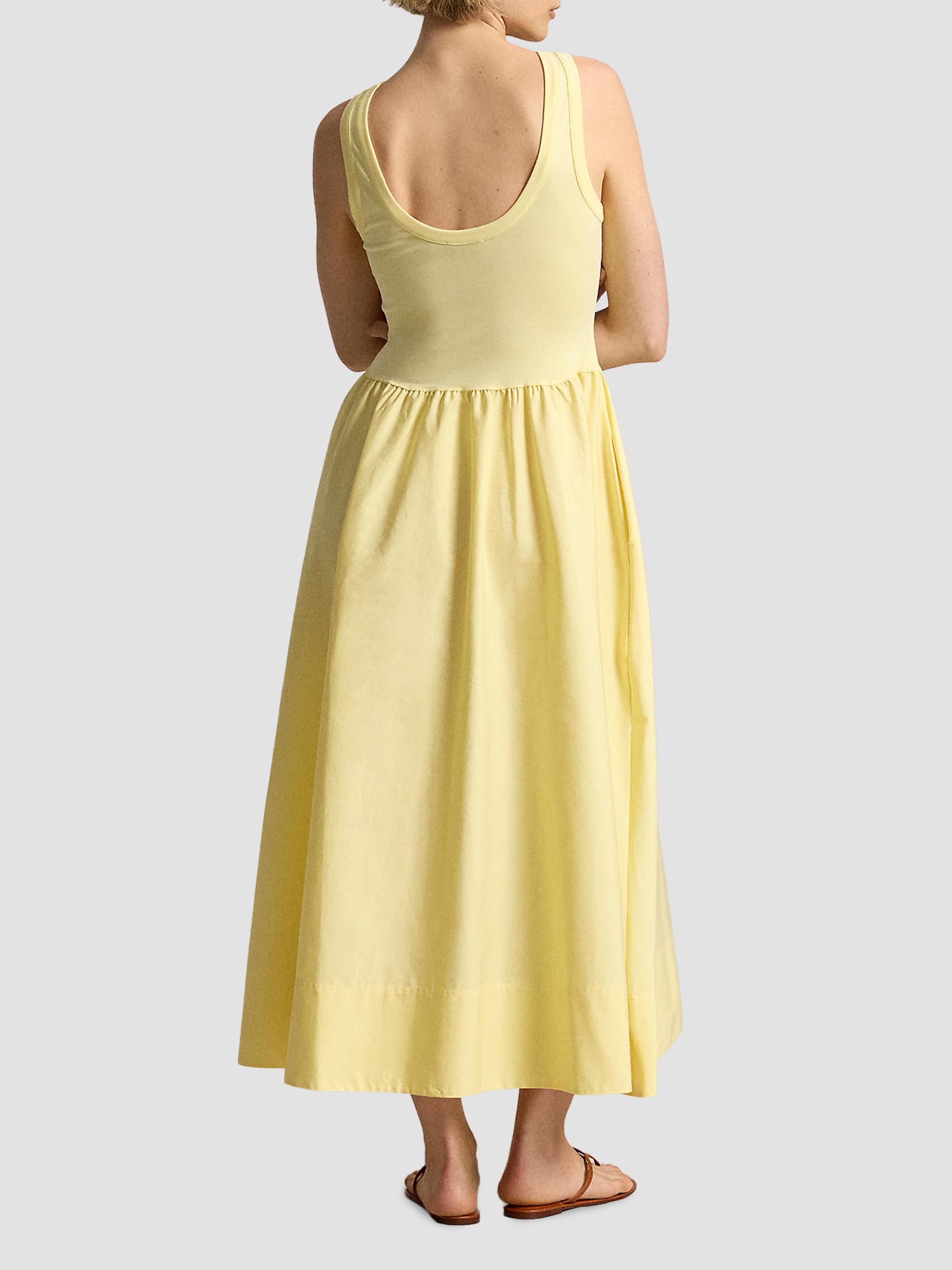 Polo Ralph Lauren Women's Ponte-Bodice Sleeveless Midi Dress - Bird Yellow | Thumbnail 3