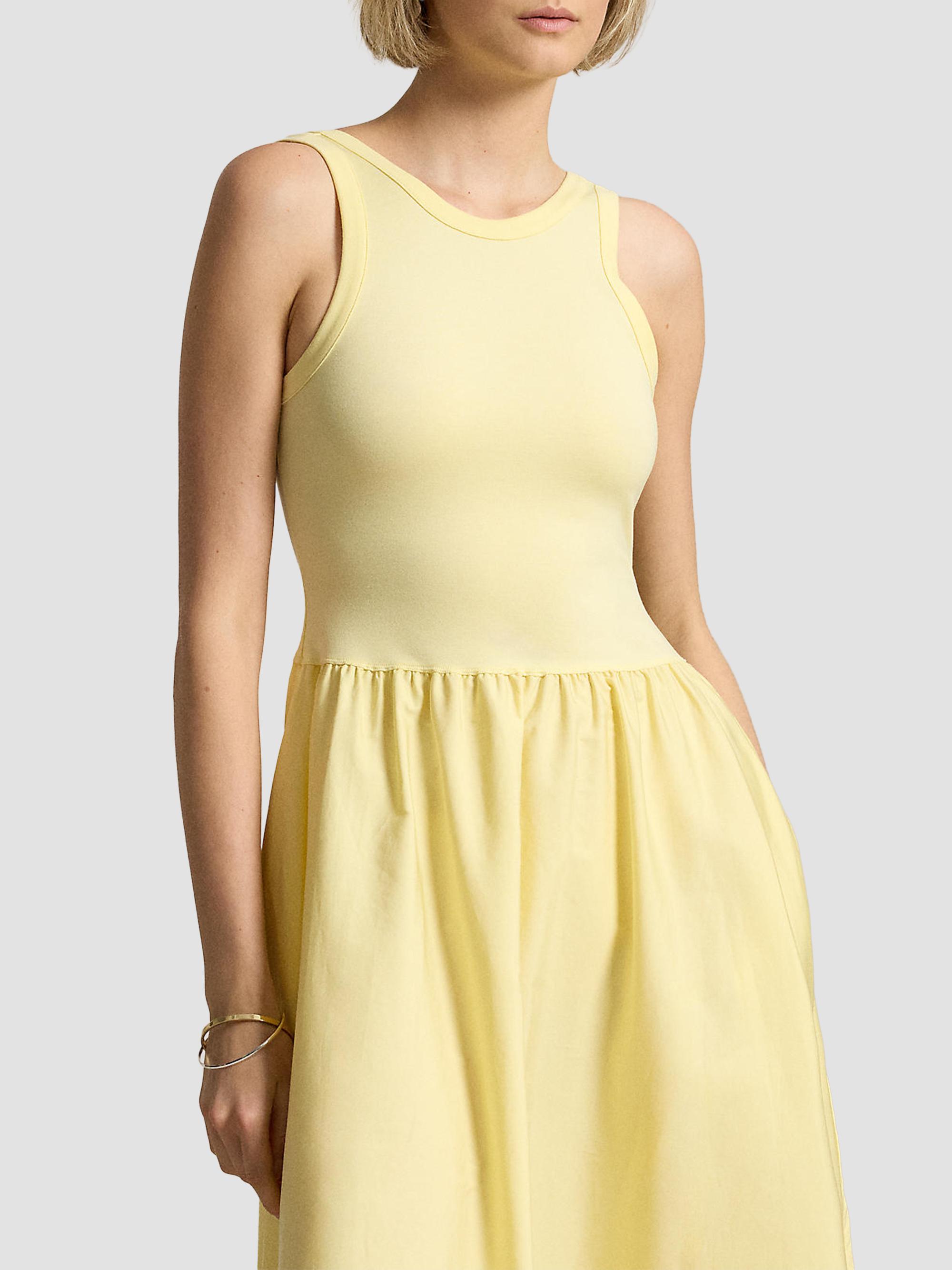 Polo Ralph Lauren Women's Ponte-Bodice Sleeveless Midi Dress - Bird Yellow | Thumbnail 4