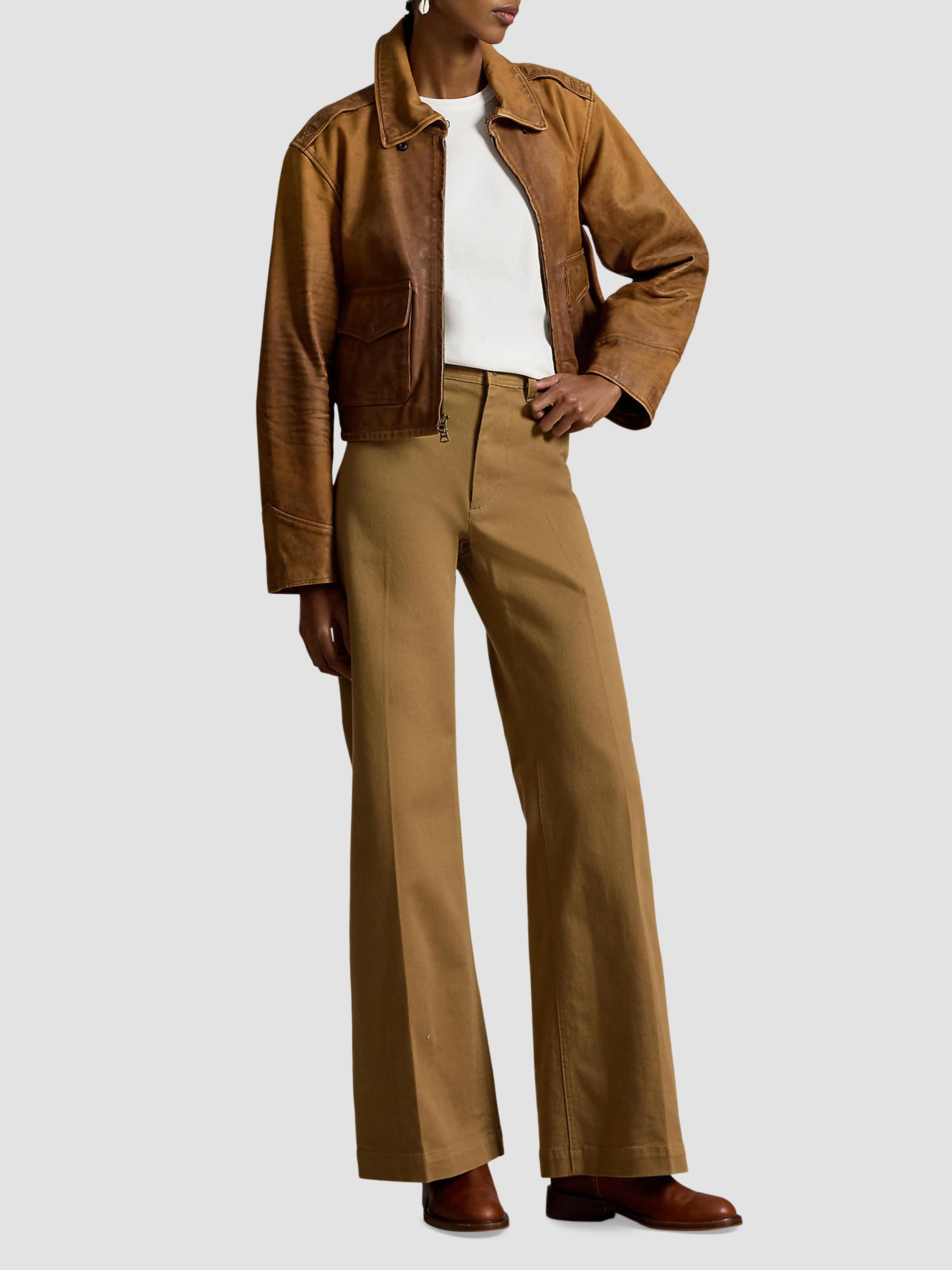 Polo Ralph Lauren Women's Beaton Stretch Cotton Pants - Tan | Thumbnail 2