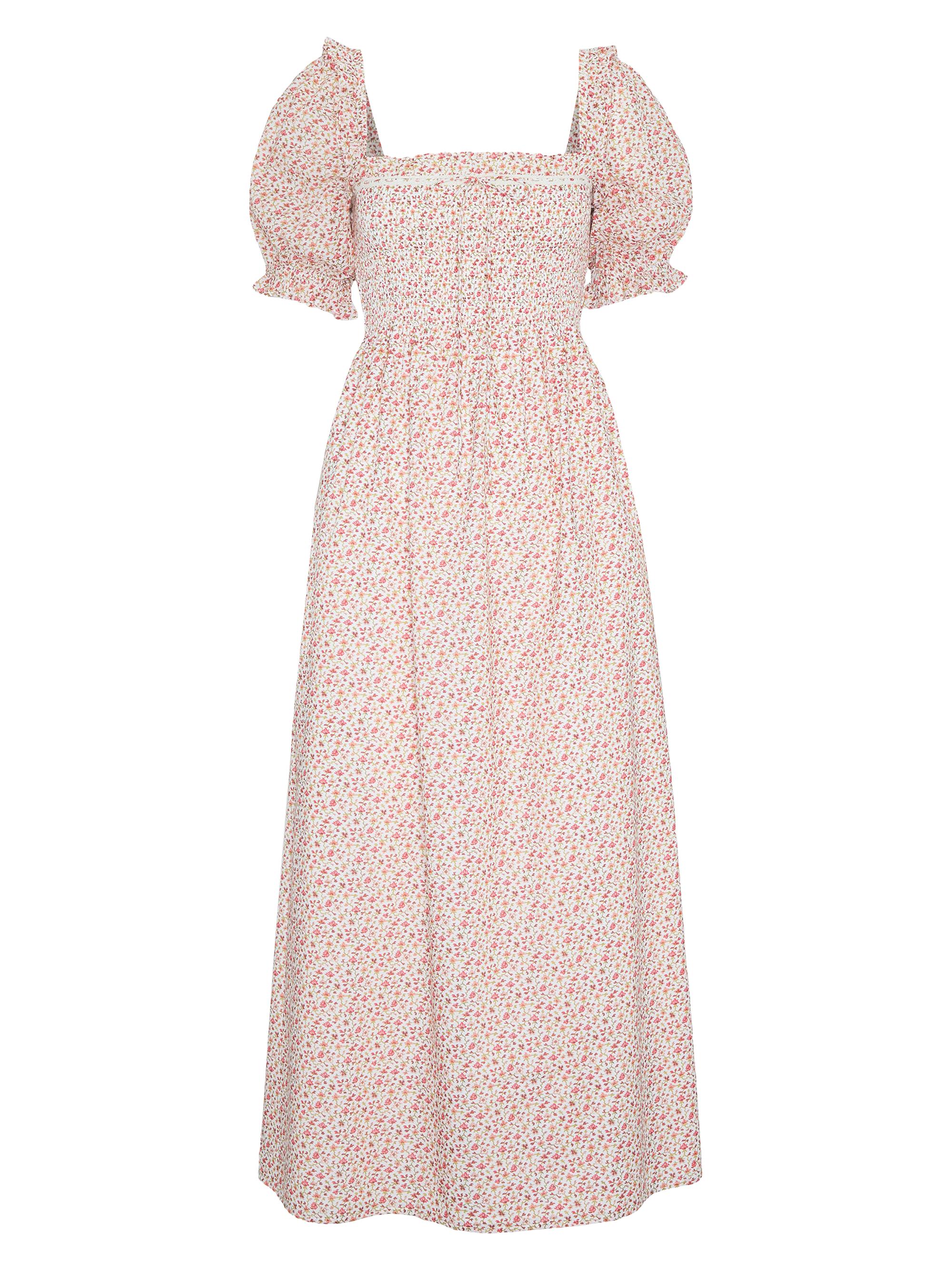 boat neck midi dress white Lorely Boat Neck Cut Out Midi Dress White