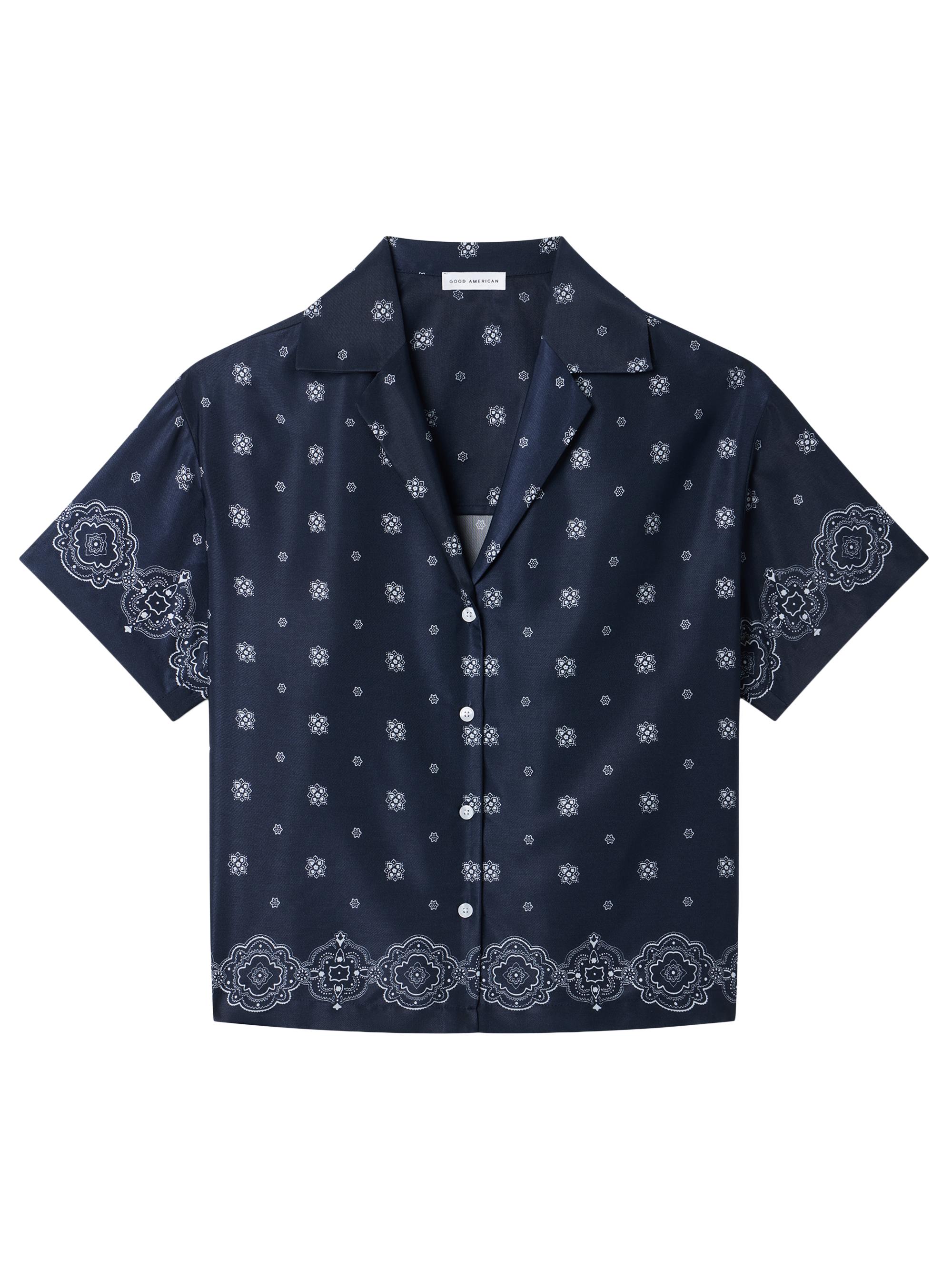 Good American Women's Camp Bandana Print Shirt - Bandana