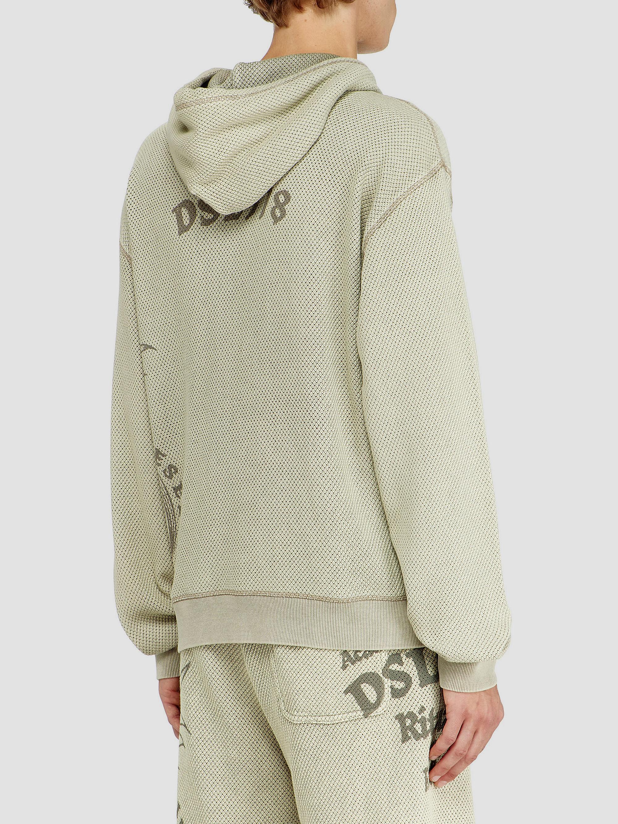 Diesel Norm Eagle-Graphic Acid-Wash Mesh Hoodie | Saks Fifth Avenue