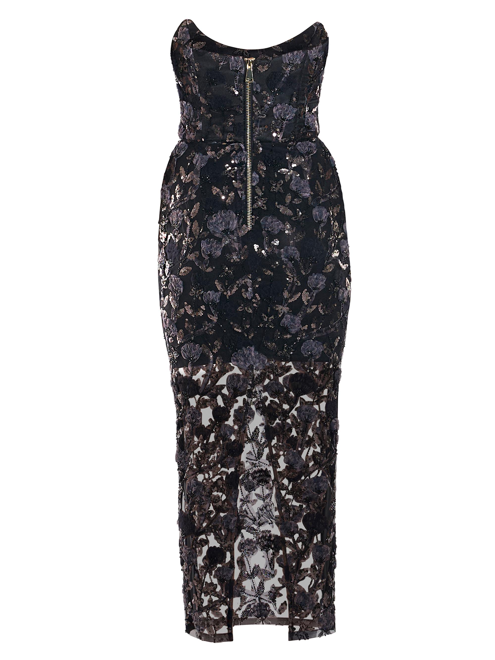 Zhivago Women's Roses & Their Ashes Cocktail Dress - Black | Thumbnail 2