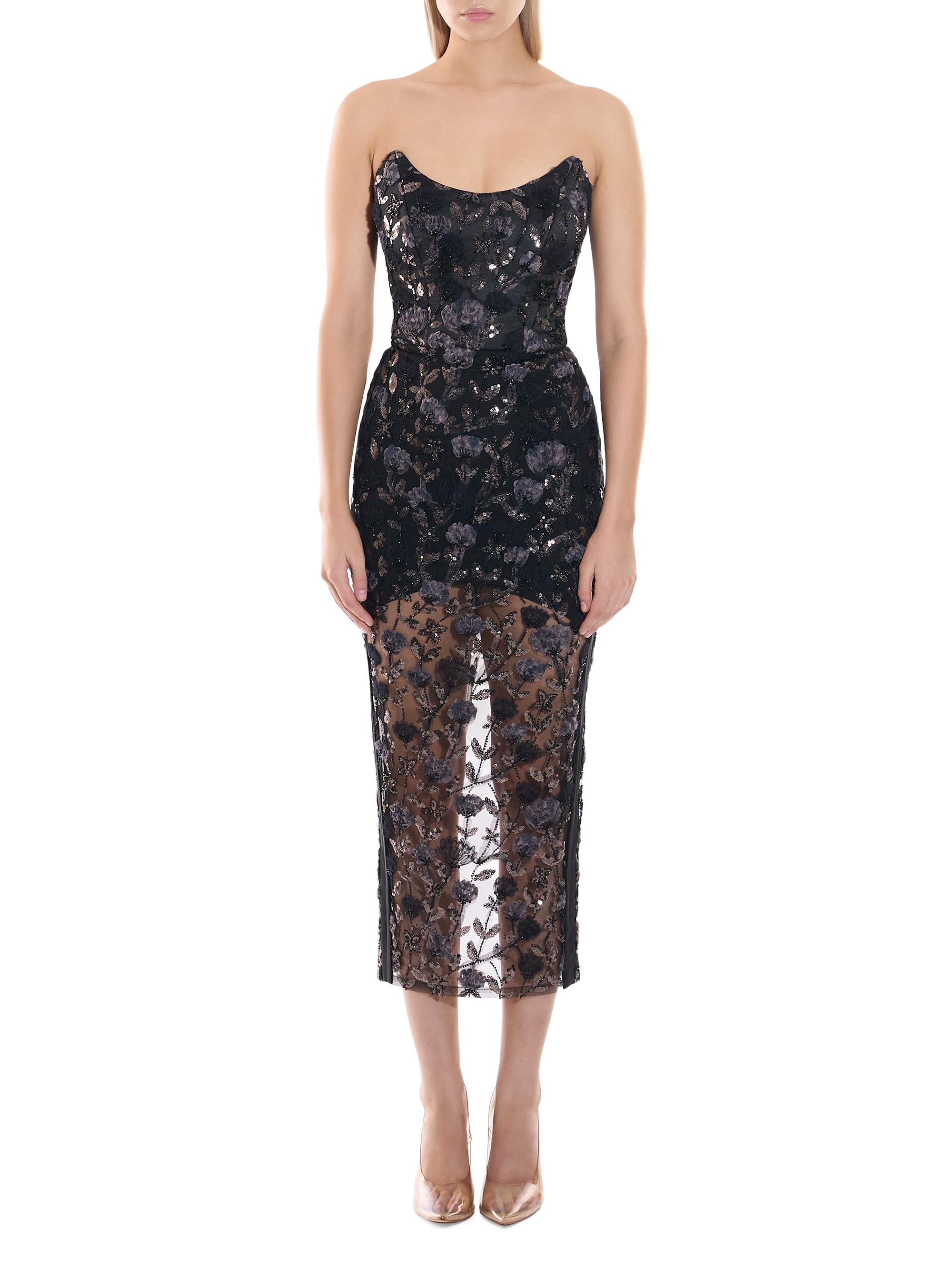 Zhivago Women's Roses & Their Ashes Cocktail Dress - Black | Thumbnail 3