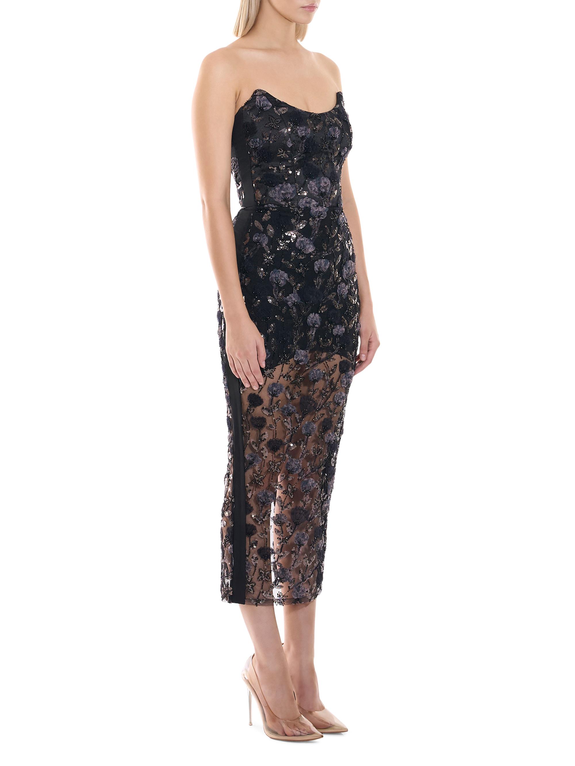 Zhivago Women's Roses & Their Ashes Cocktail Dress - Black | Thumbnail 4