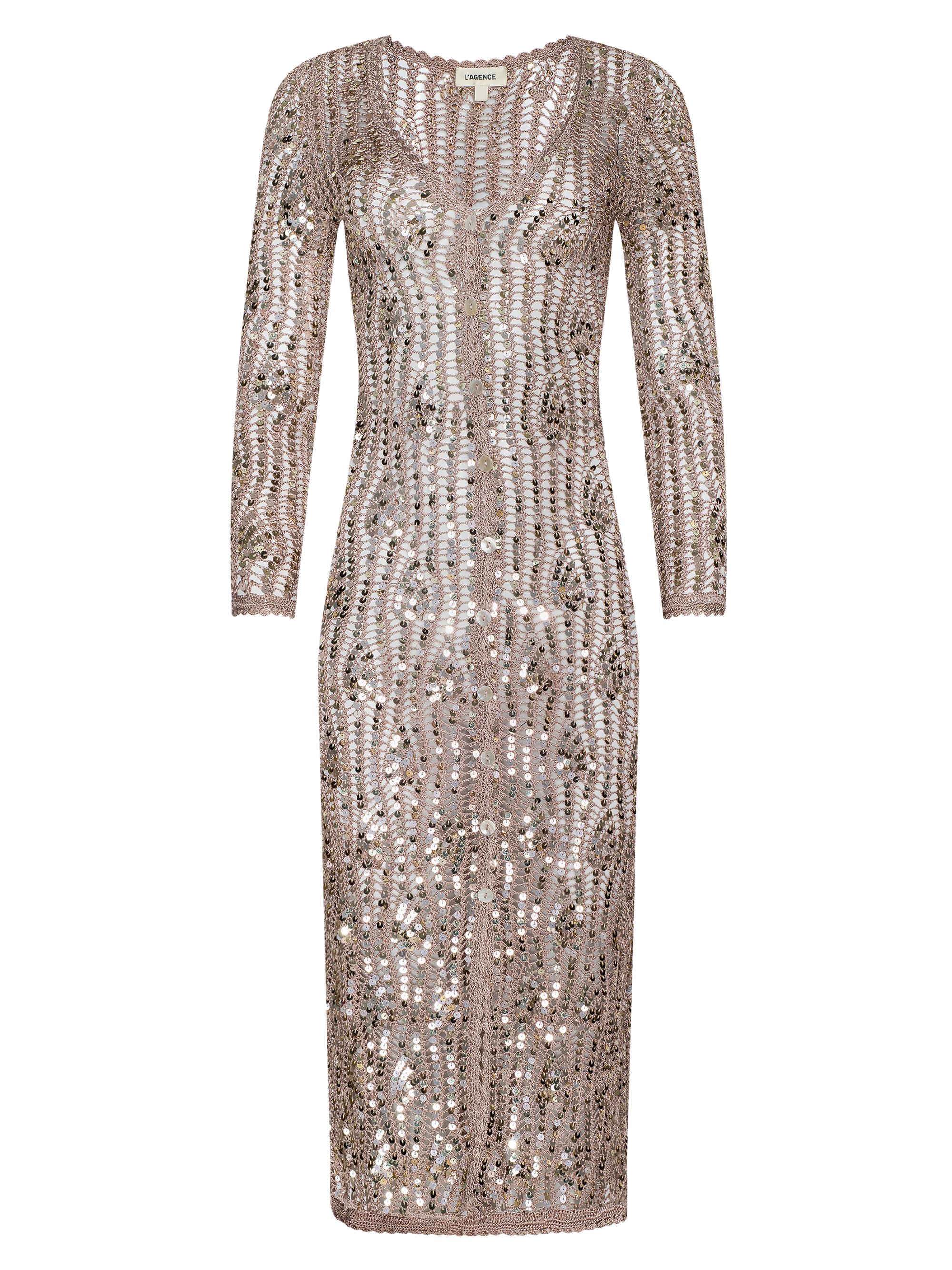 sanya ruched dress - white Vestido Midi de Malla Sarina Ruched - Blanco