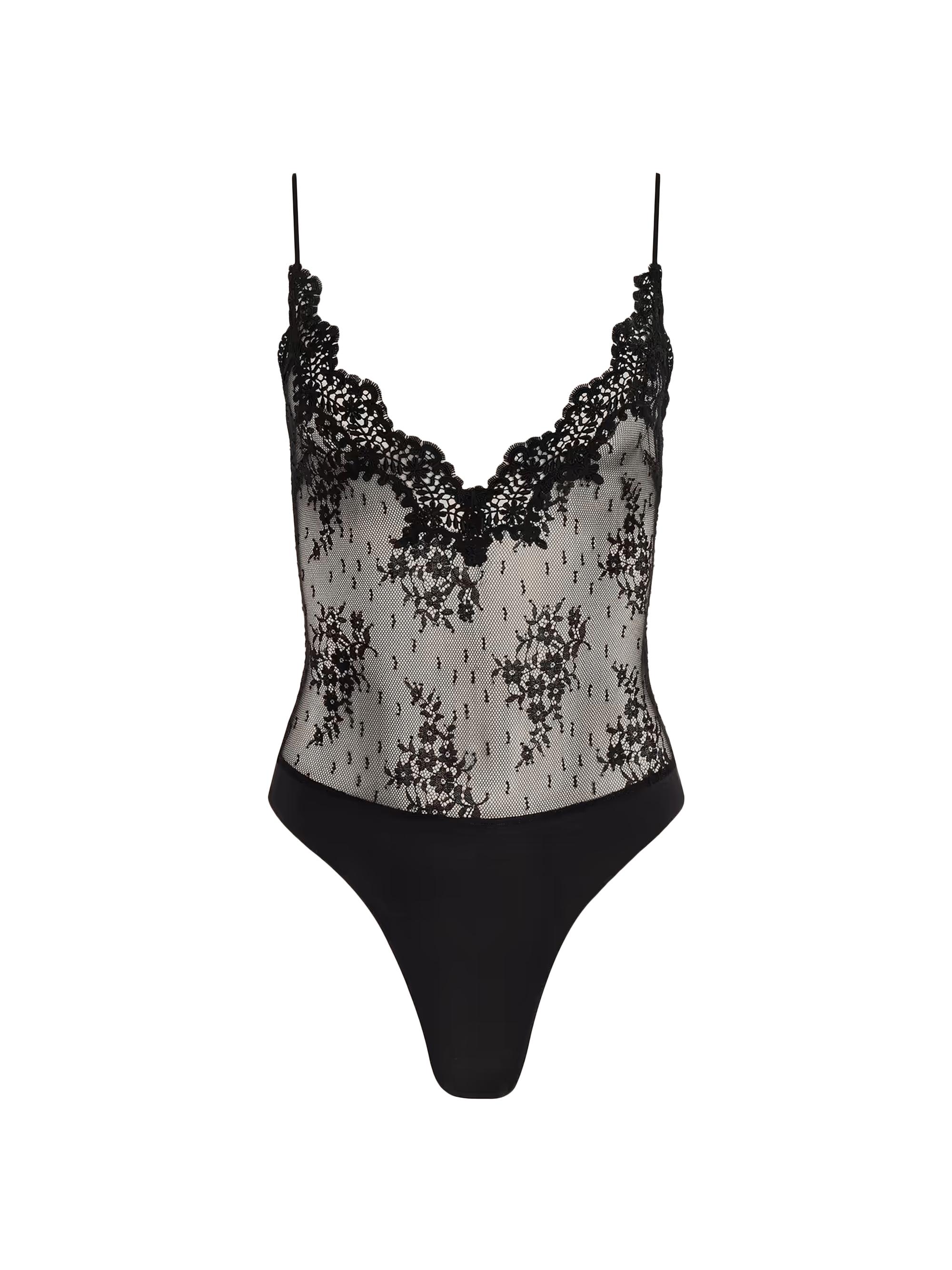 L'AGENCE Women's Kaelith Lace Bodysuit - Black