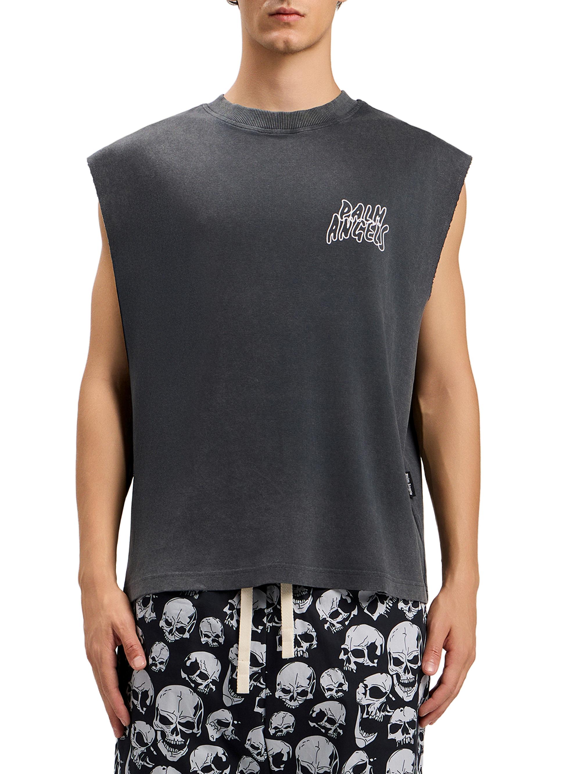 Palm Angels Men's Palm Leaf Cotton T-Shirt - Black Multicolor