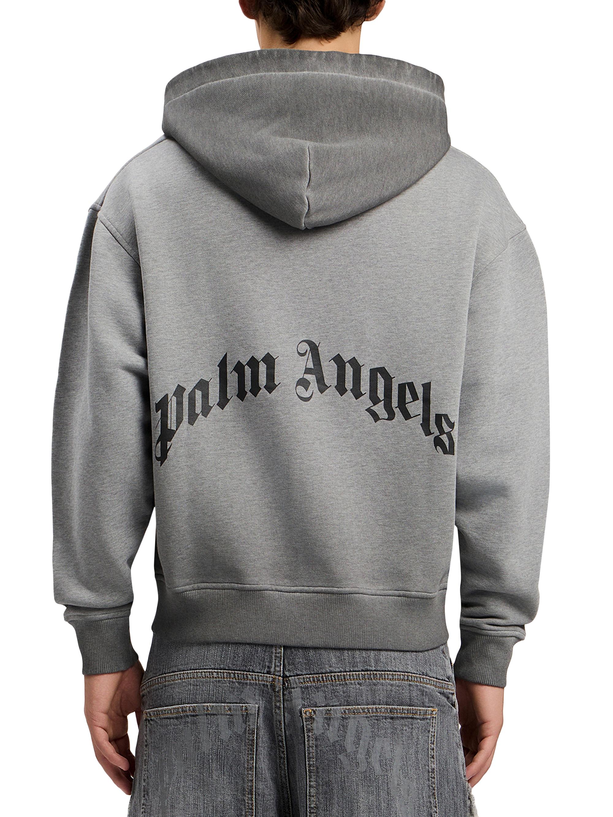 Palm Angels Skull-Print Logo Zip-Front Hoodie | Saks Fifth Avenue