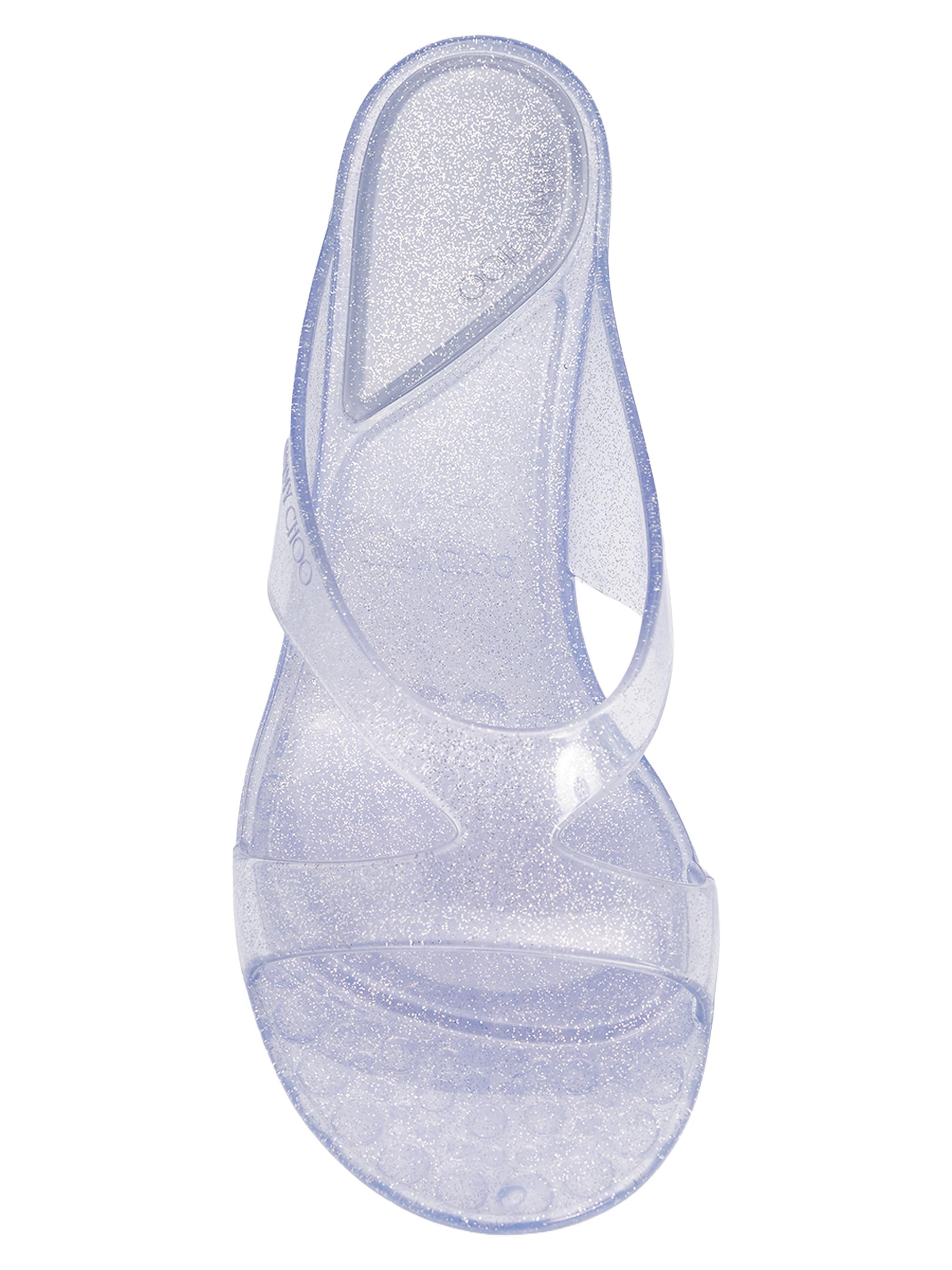 Jimmy Choo Women's Jelly Drop 50MM Sandals - Silver | Thumbnail 4