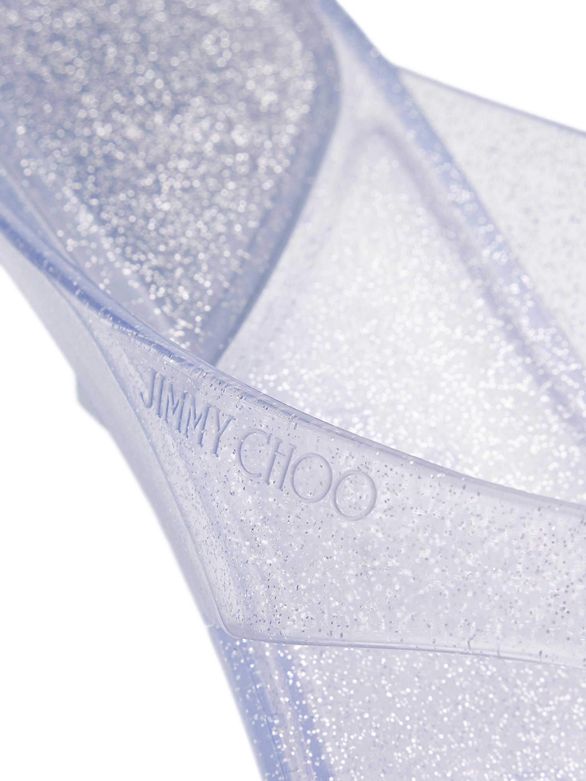 Jimmy Choo Women's Jelly Drop 50MM Sandals - Silver | Thumbnail 5