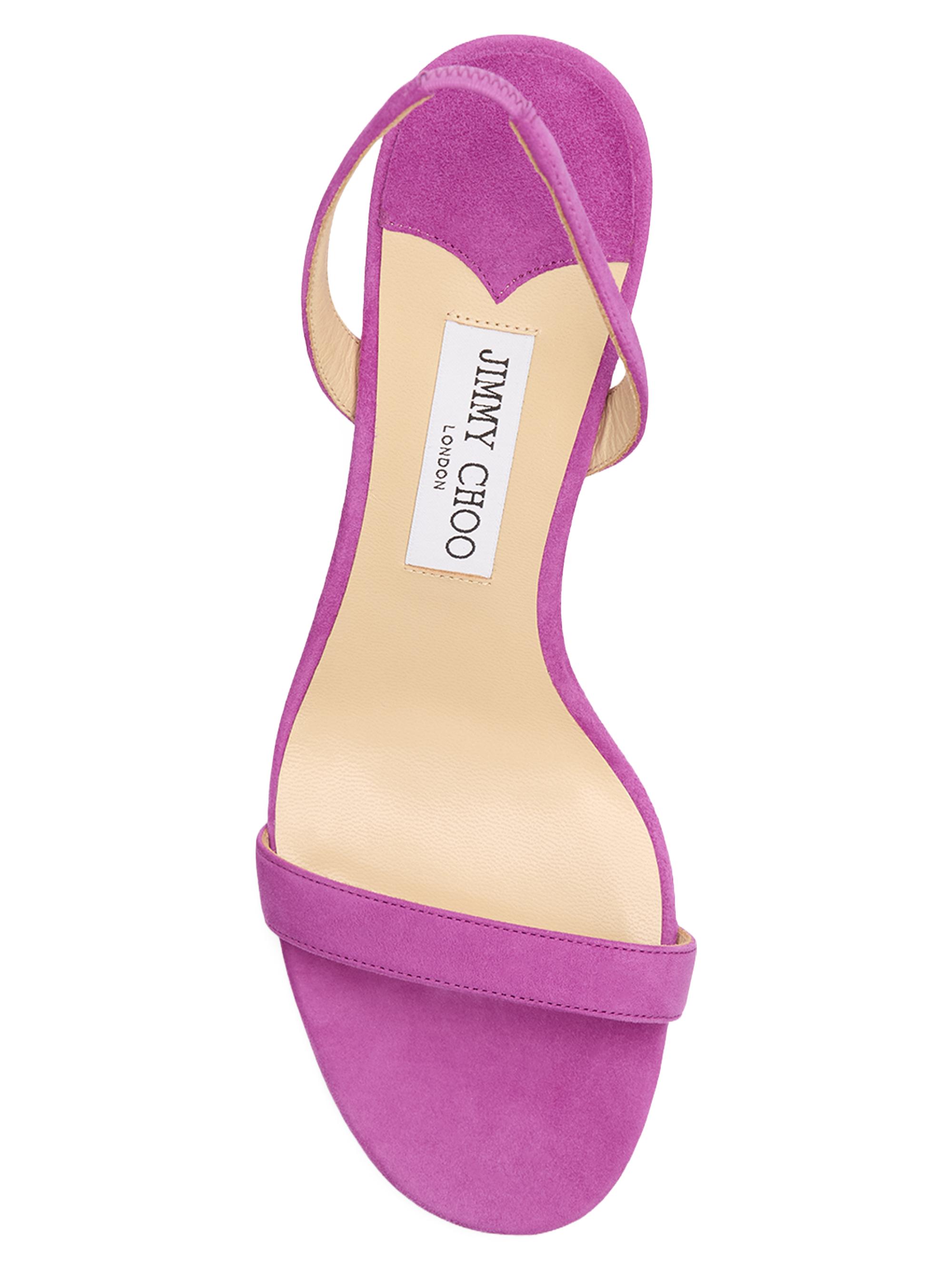 Jimmy Choo Women's Jenn 85MM Suede Slingback Sandals - Violet Orchid | Thumbnail 4