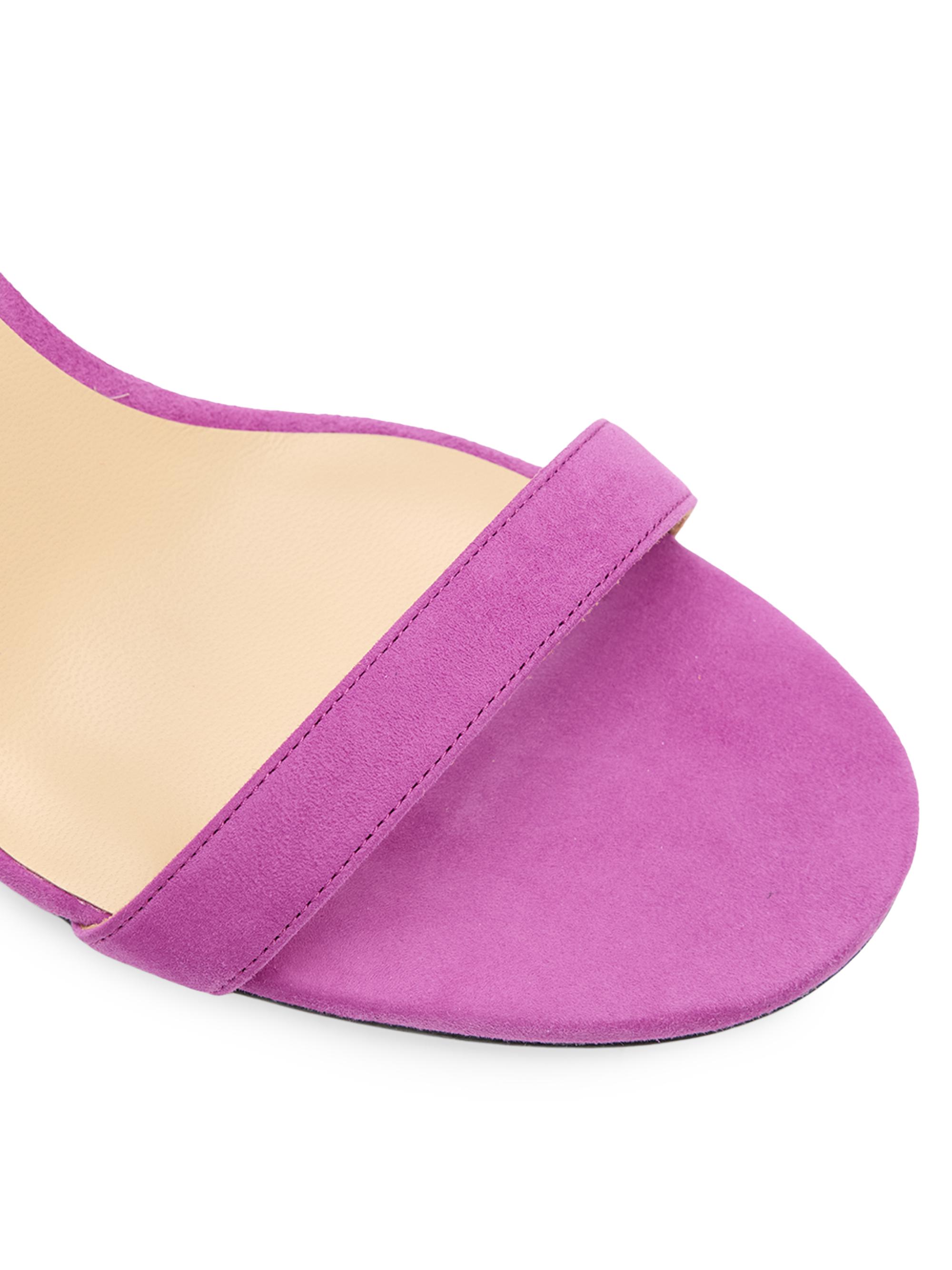 Jimmy Choo Women's Jenn 85MM Suede Slingback Sandals - Violet Orchid | Thumbnail 5