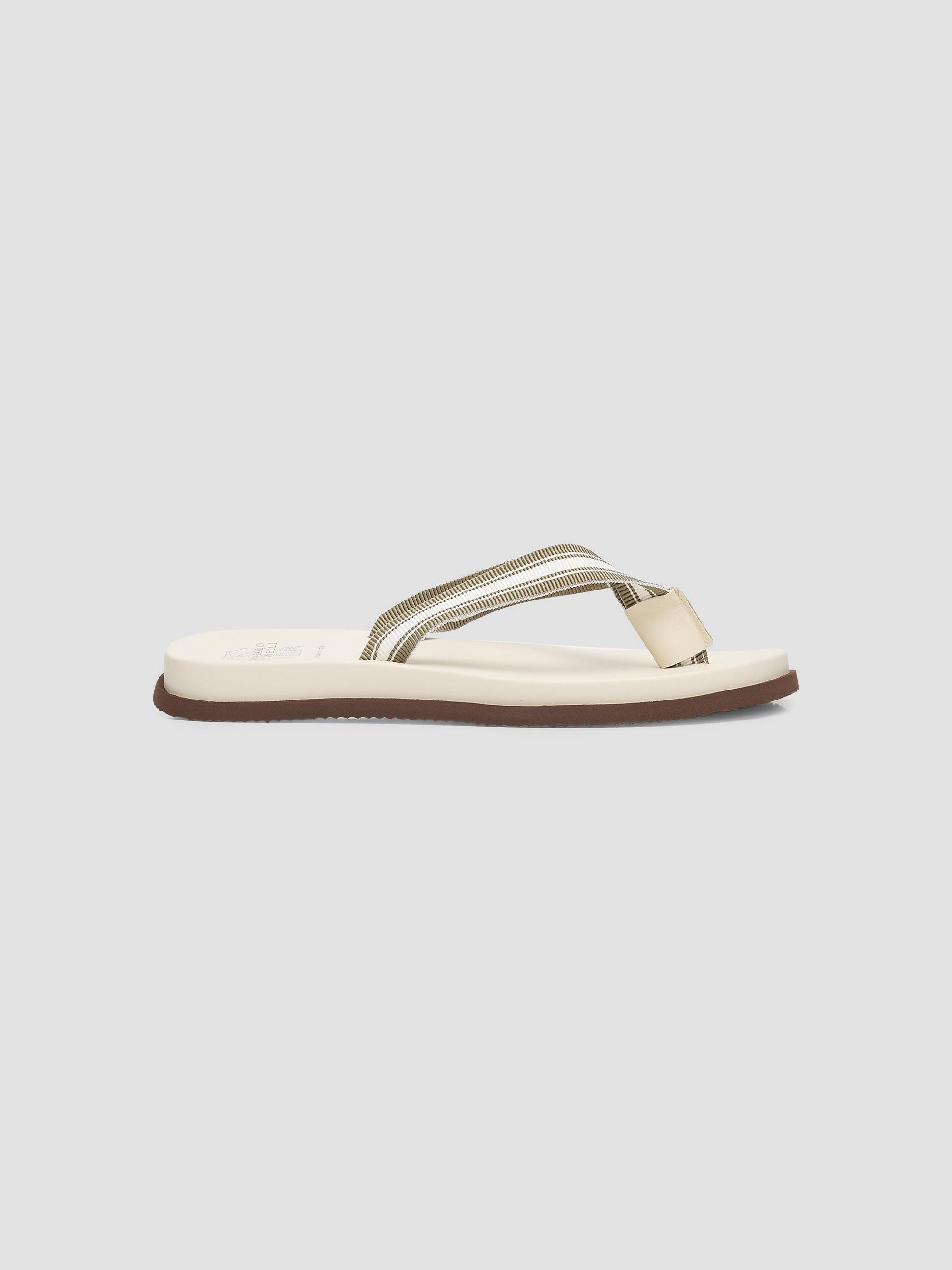 Brunello Cucinelli Striped Leather Flip-Flops | Saks Fifth Avenue