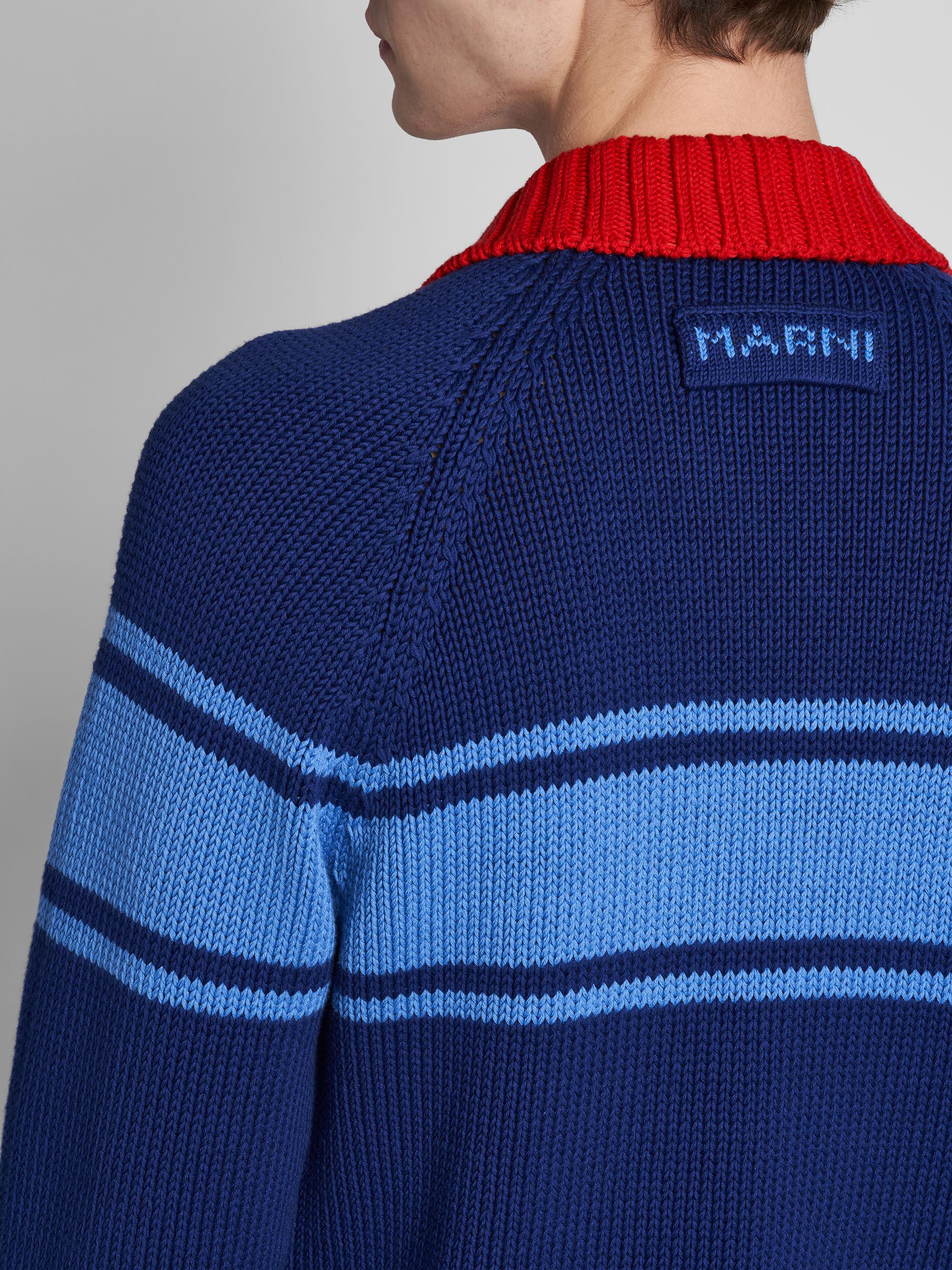 MARNI ジップアップカーディガン Marni Colorblocked Cotton Zip-Front Cardigan | Saks Fifth Avenue