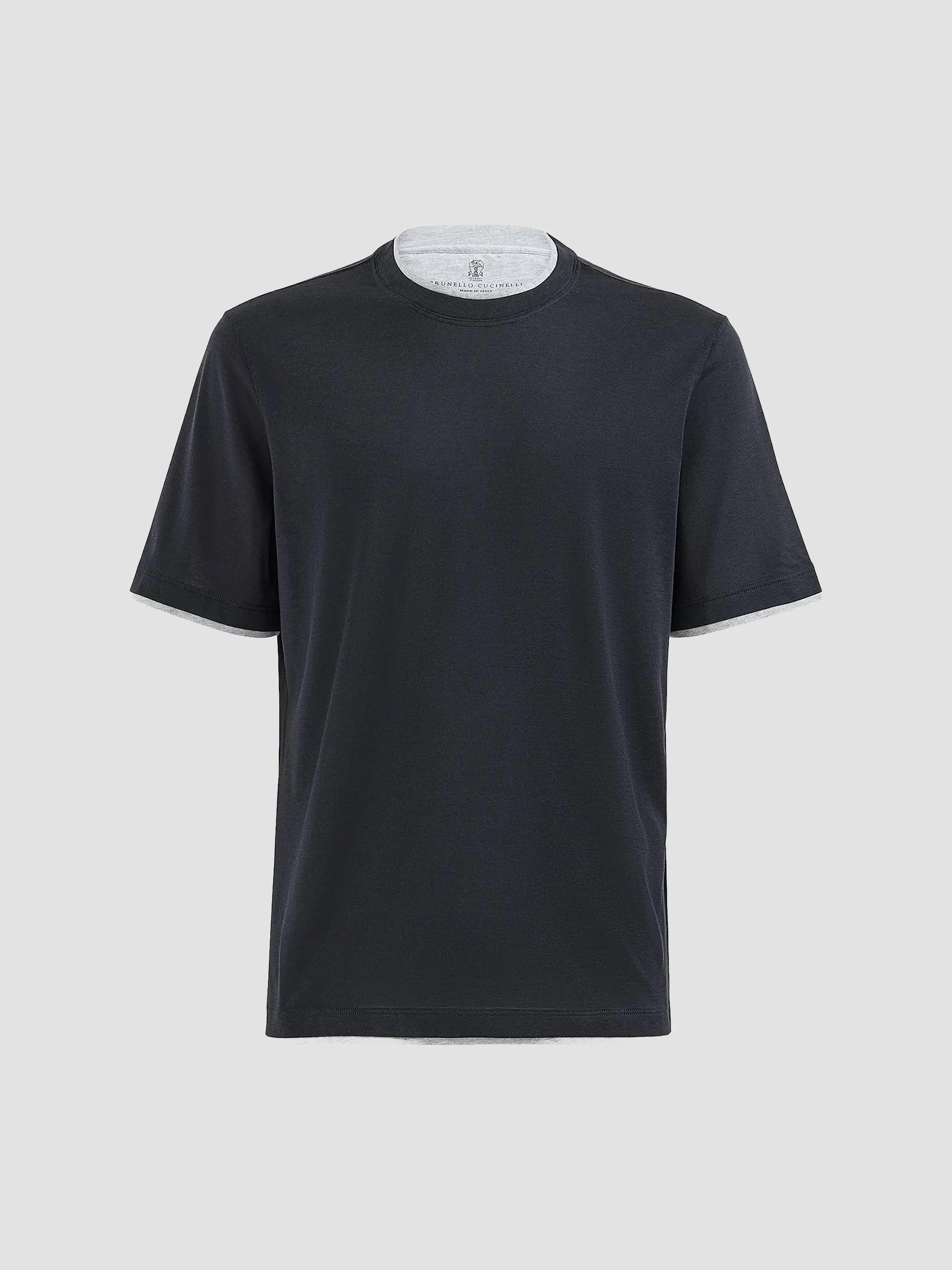 Brunello Cucinelli Lightweight Silk and Cotton Knit T-Shirt with
