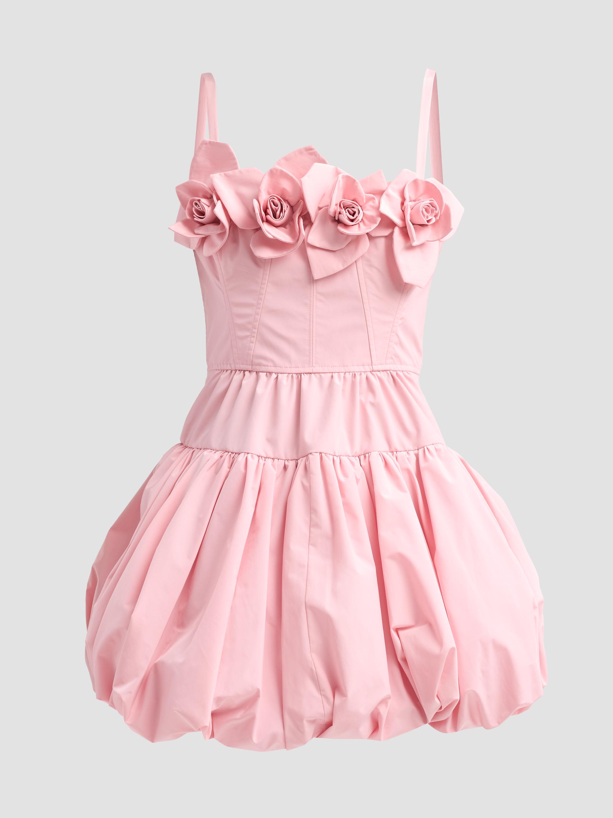 AKNVAS Women's Alita Poplin Mini Dress - Pink | Thumbnail 6