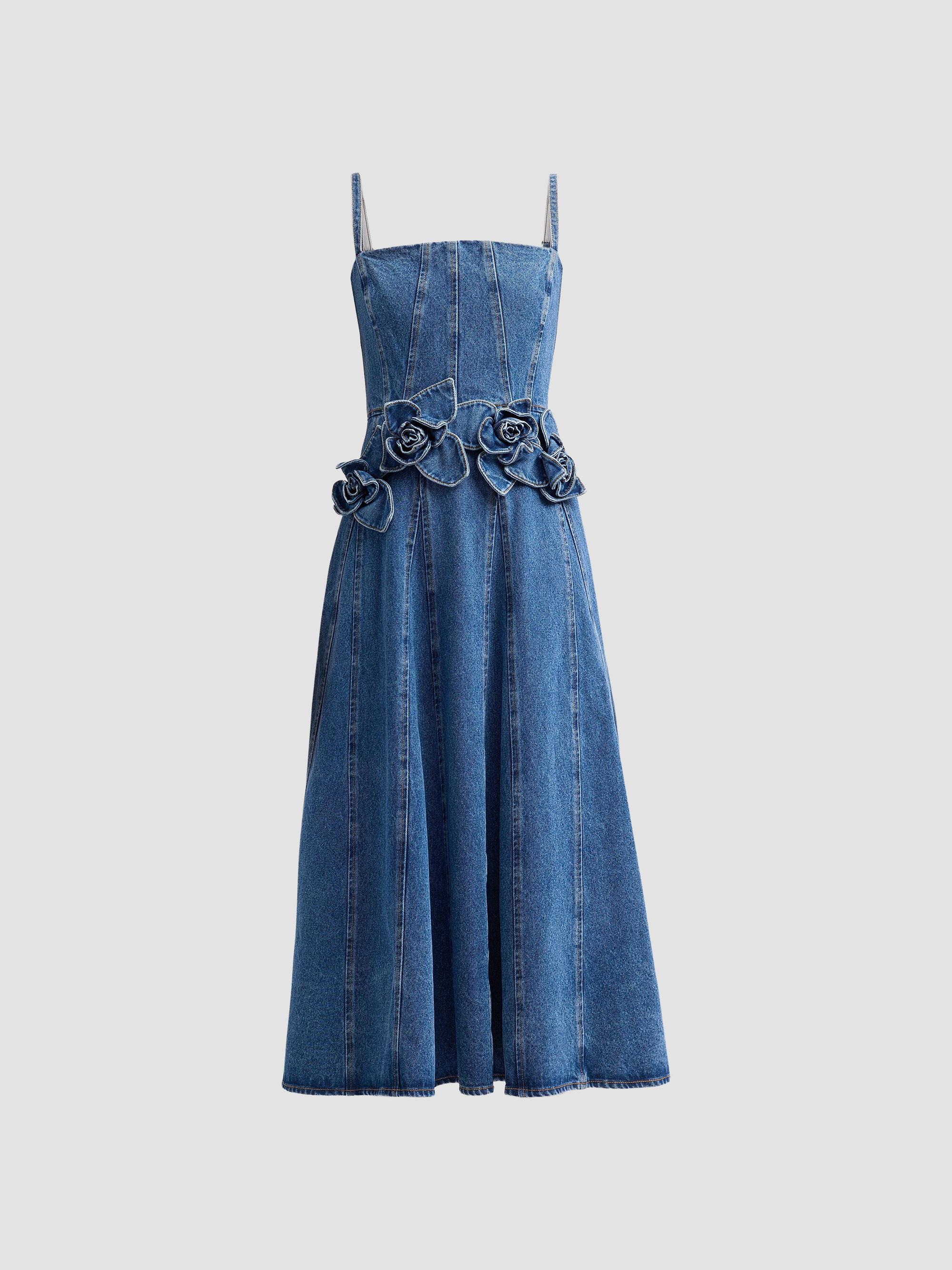 blue dress saks Saks Potts