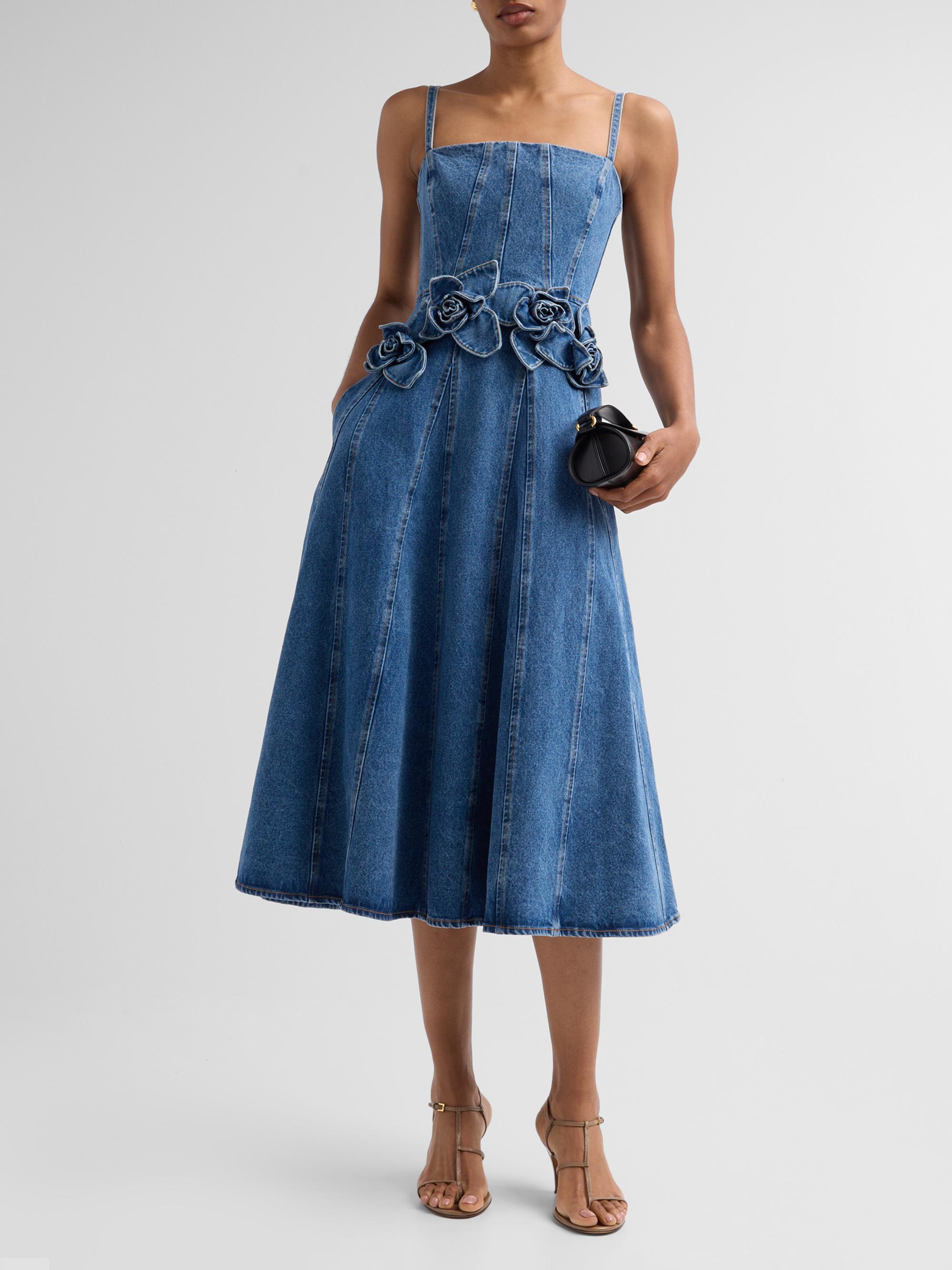 Eryn Denim Midi-Dress