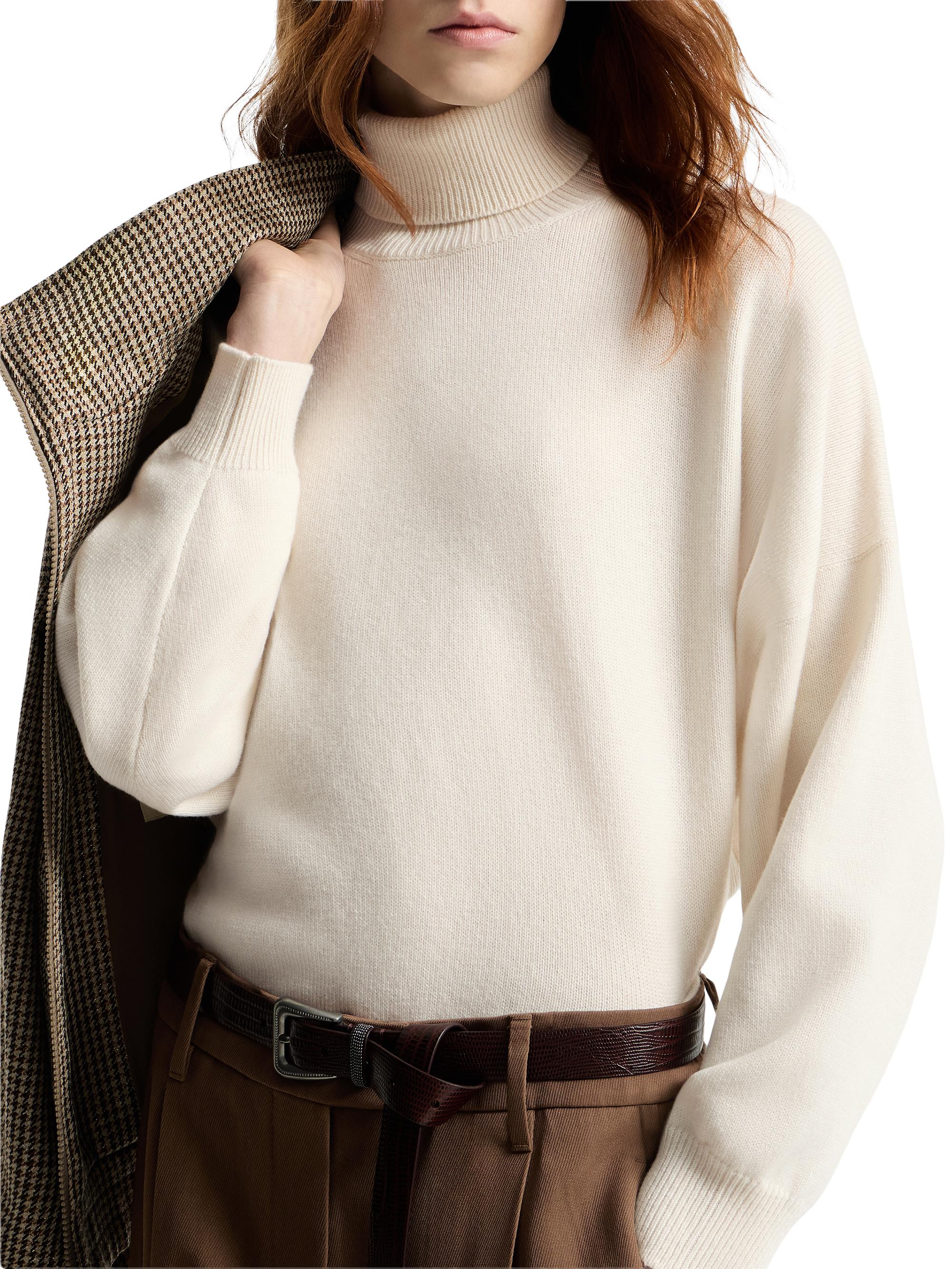 Brunello Cucinelli Cashmere Turtleneck Sweater with Monili | Saks