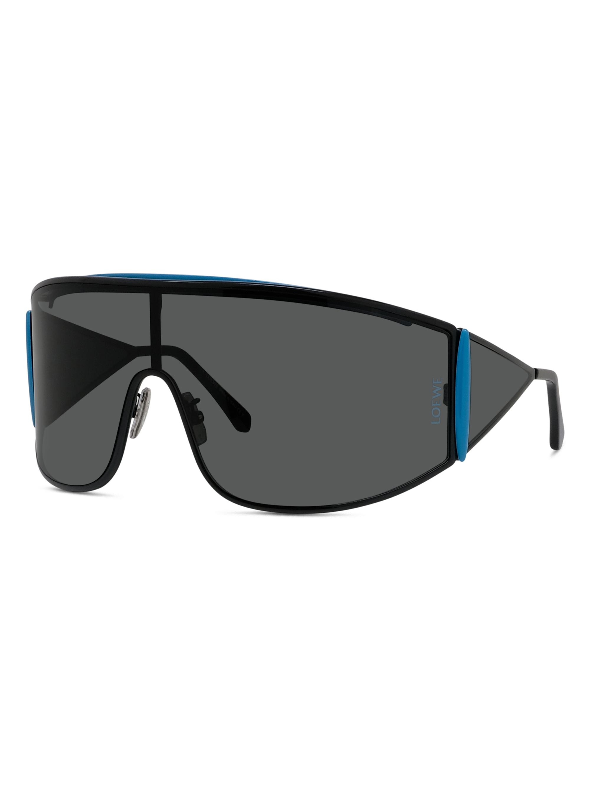 LOEWE Men's Signature 120MM Shield Sunglasses - Black Smoke | Thumbnail 9