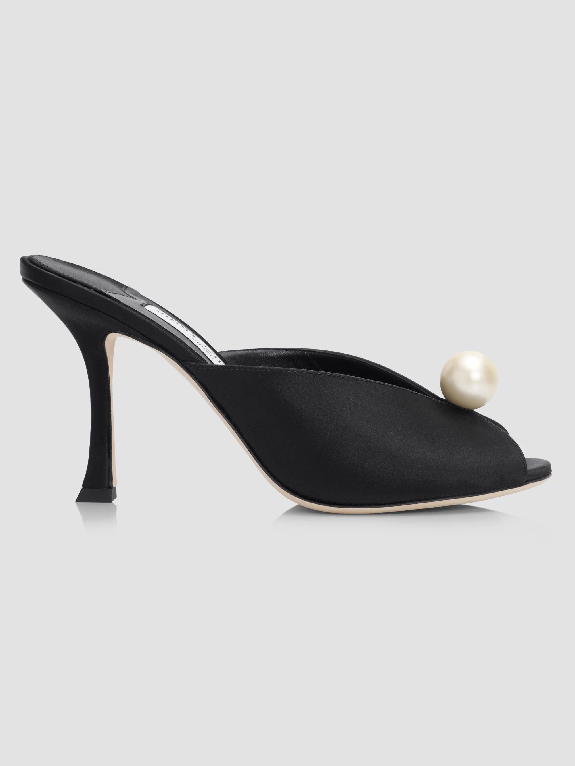 Jimmy Choo Aurelie d'Orsay 85MM Pearl & Patent Leather Pumps