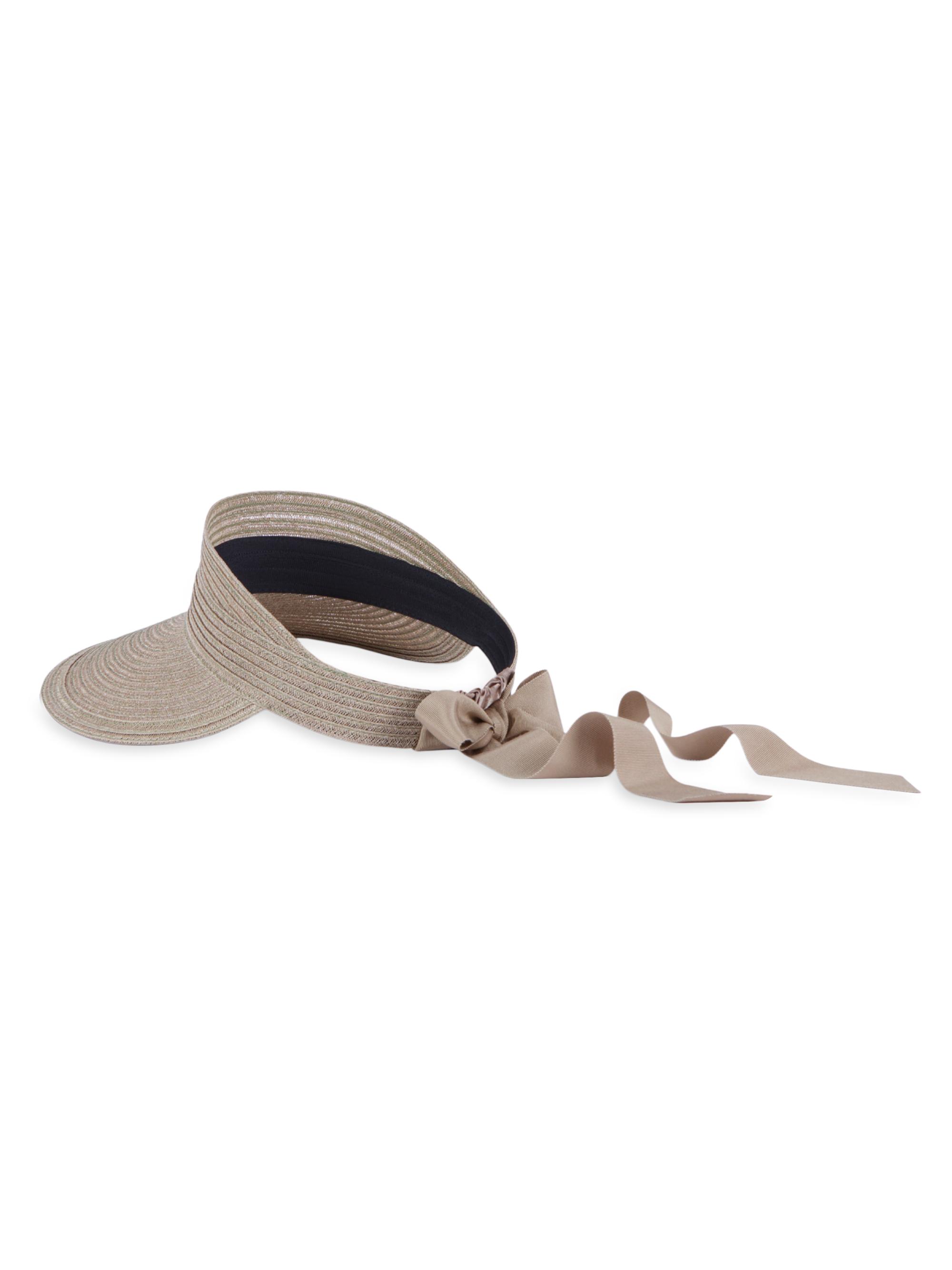Eugenia Kim Women's Ricky Vented Hemp-Blend Visor - Khaki | Thumbnail 2