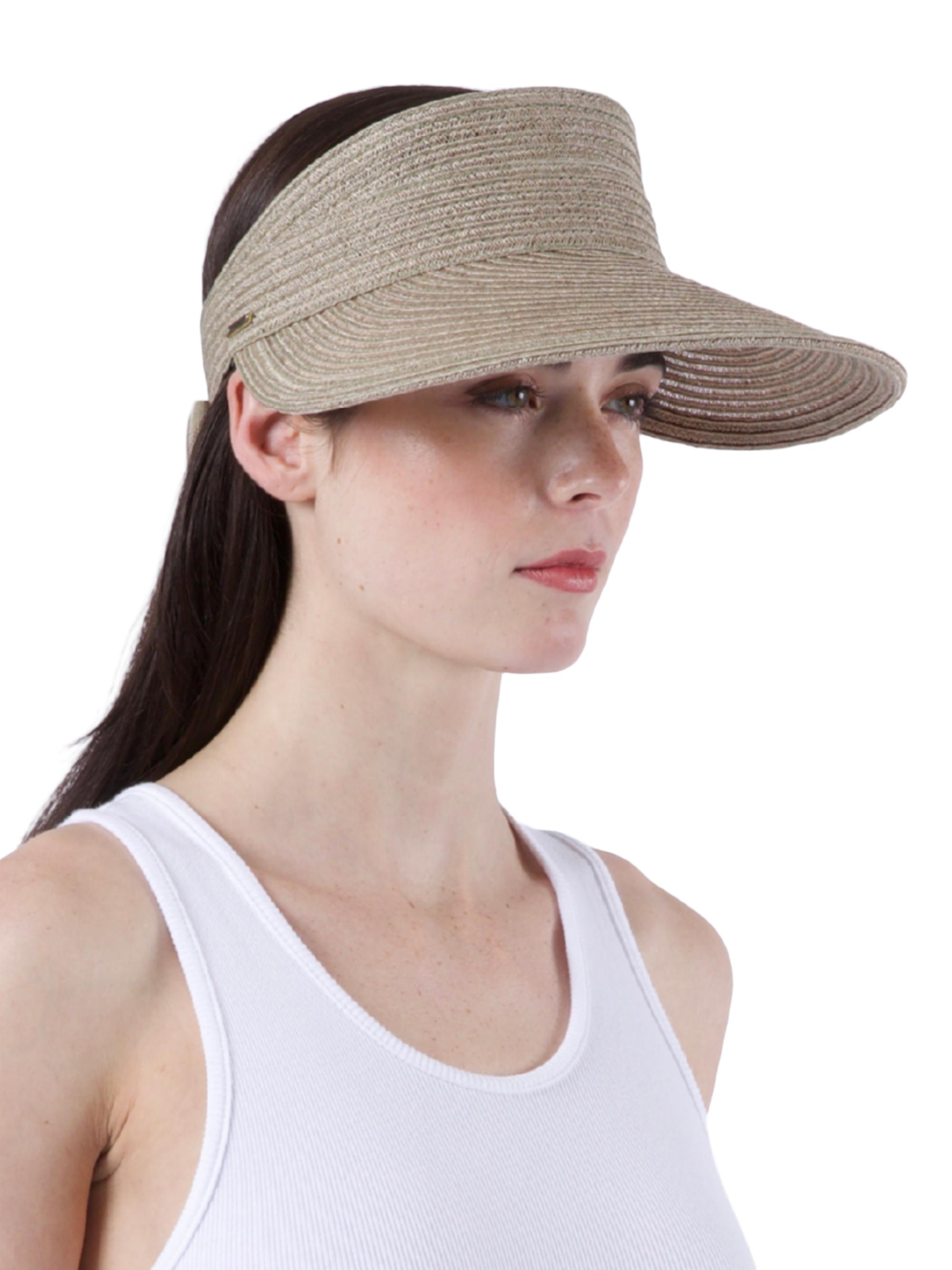 Eugenia Kim Women's Ricky Vented Hemp-Blend Visor - Khaki | Thumbnail 4