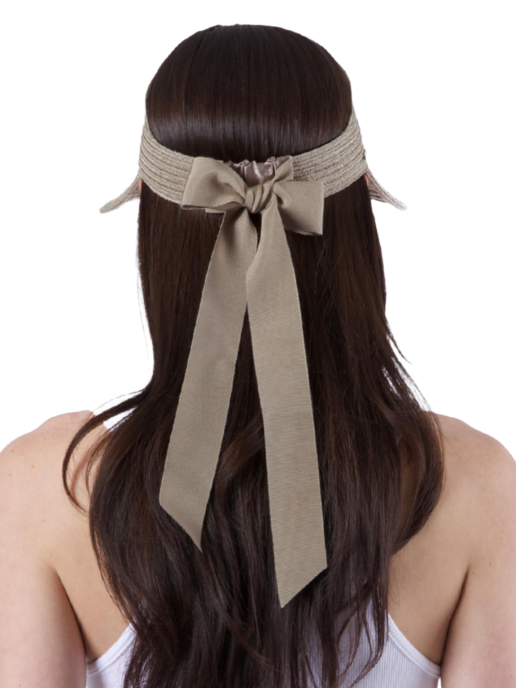 Eugenia Kim Women's Ricky Vented Hemp-Blend Visor - Khaki | Thumbnail 6