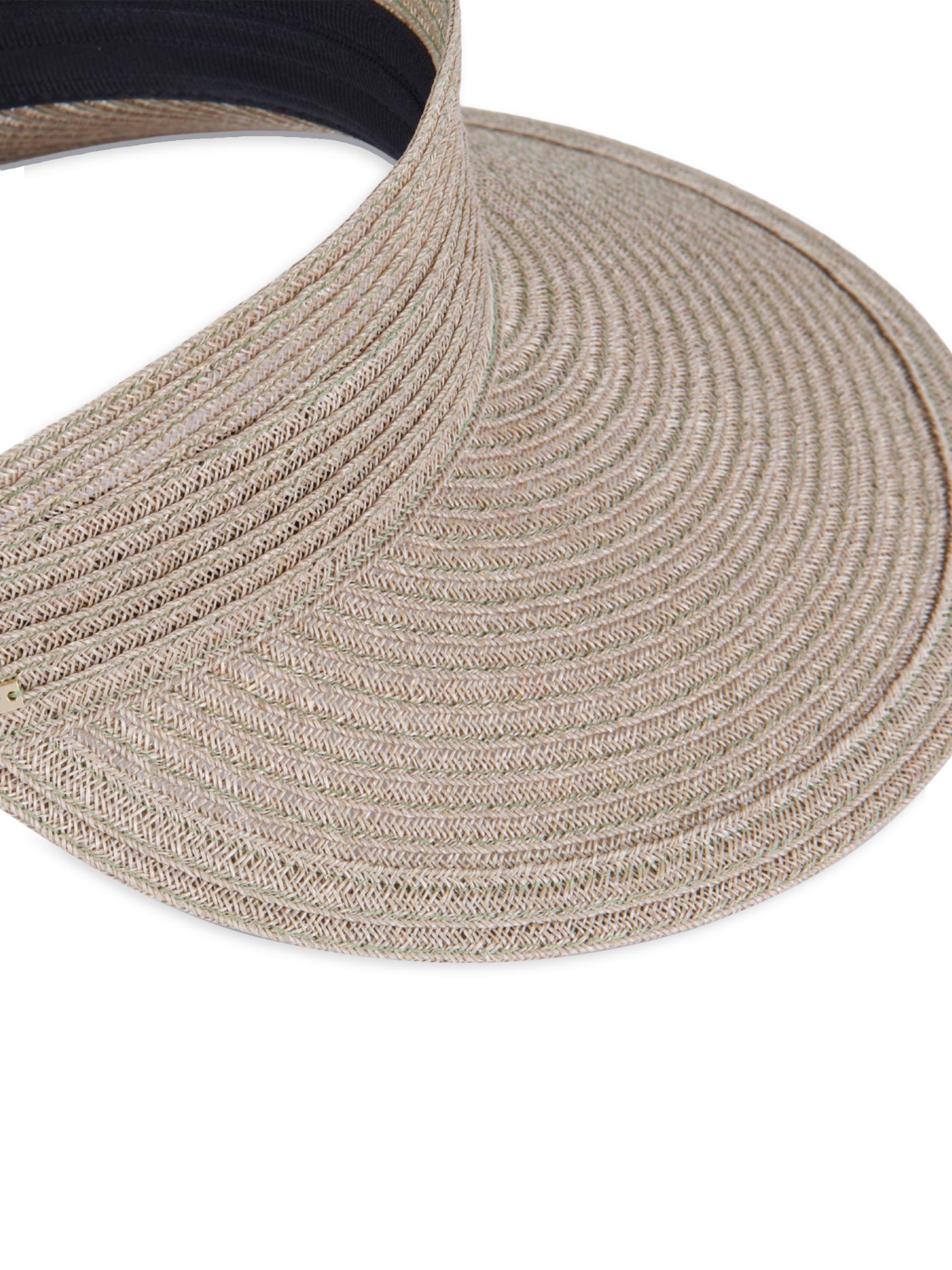 Eugenia Kim Women's Ricky Vented Hemp-Blend Visor - Khaki | Thumbnail 8