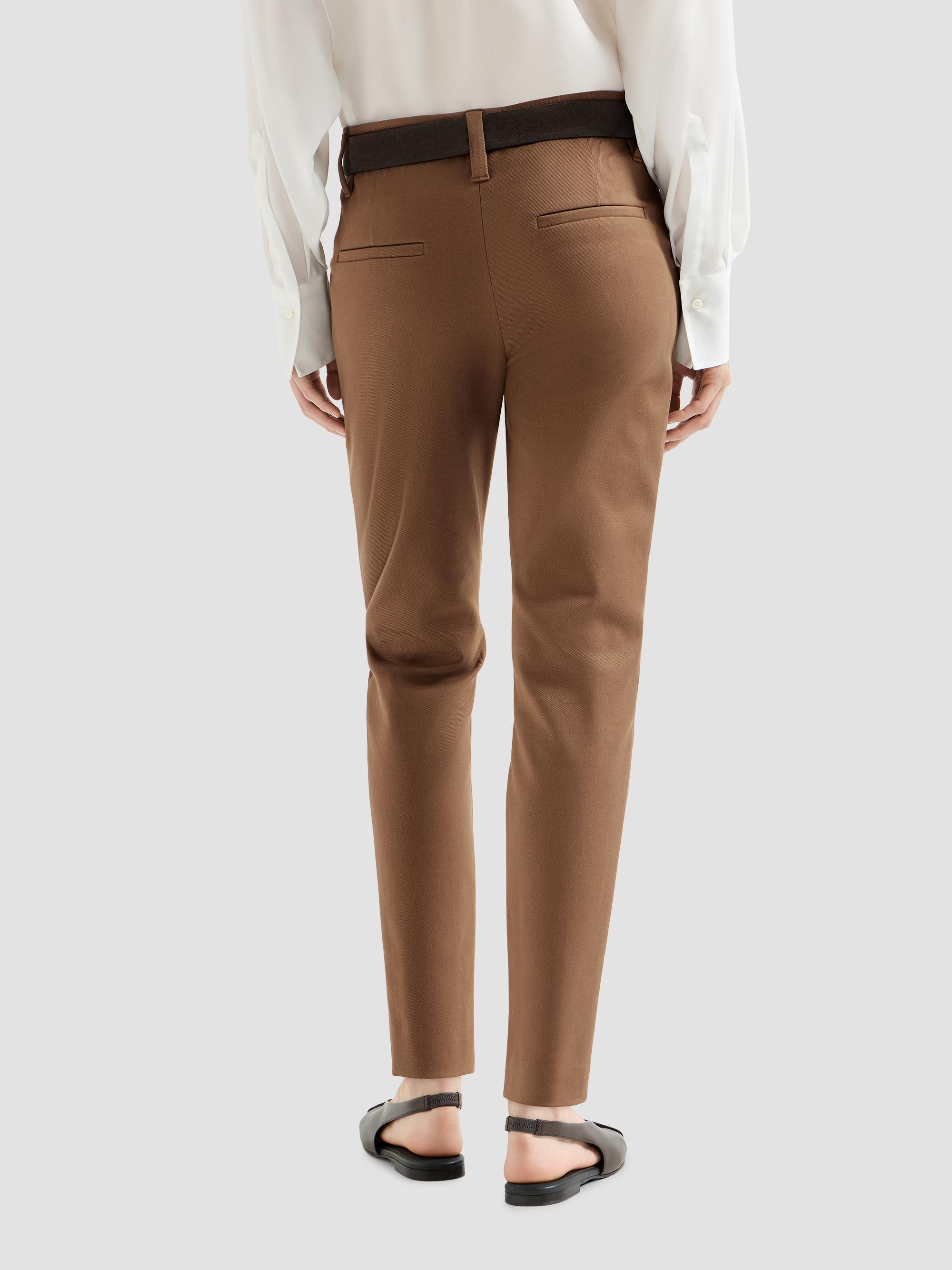Brunello Cucinelli Stretch Cotton Cover Slim Fit Trousers | Saks
