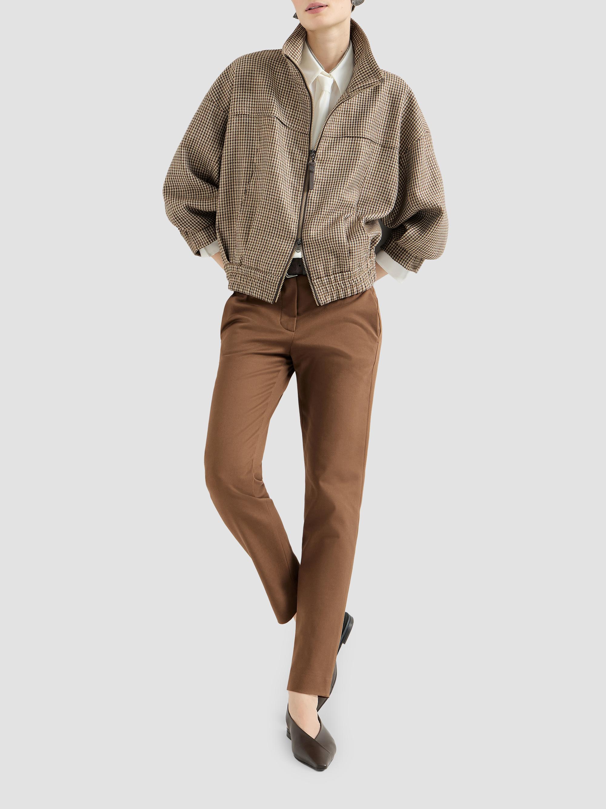 Brunello Cucinelli Stretch Cotton Cover Slim Fit Trousers | Saks