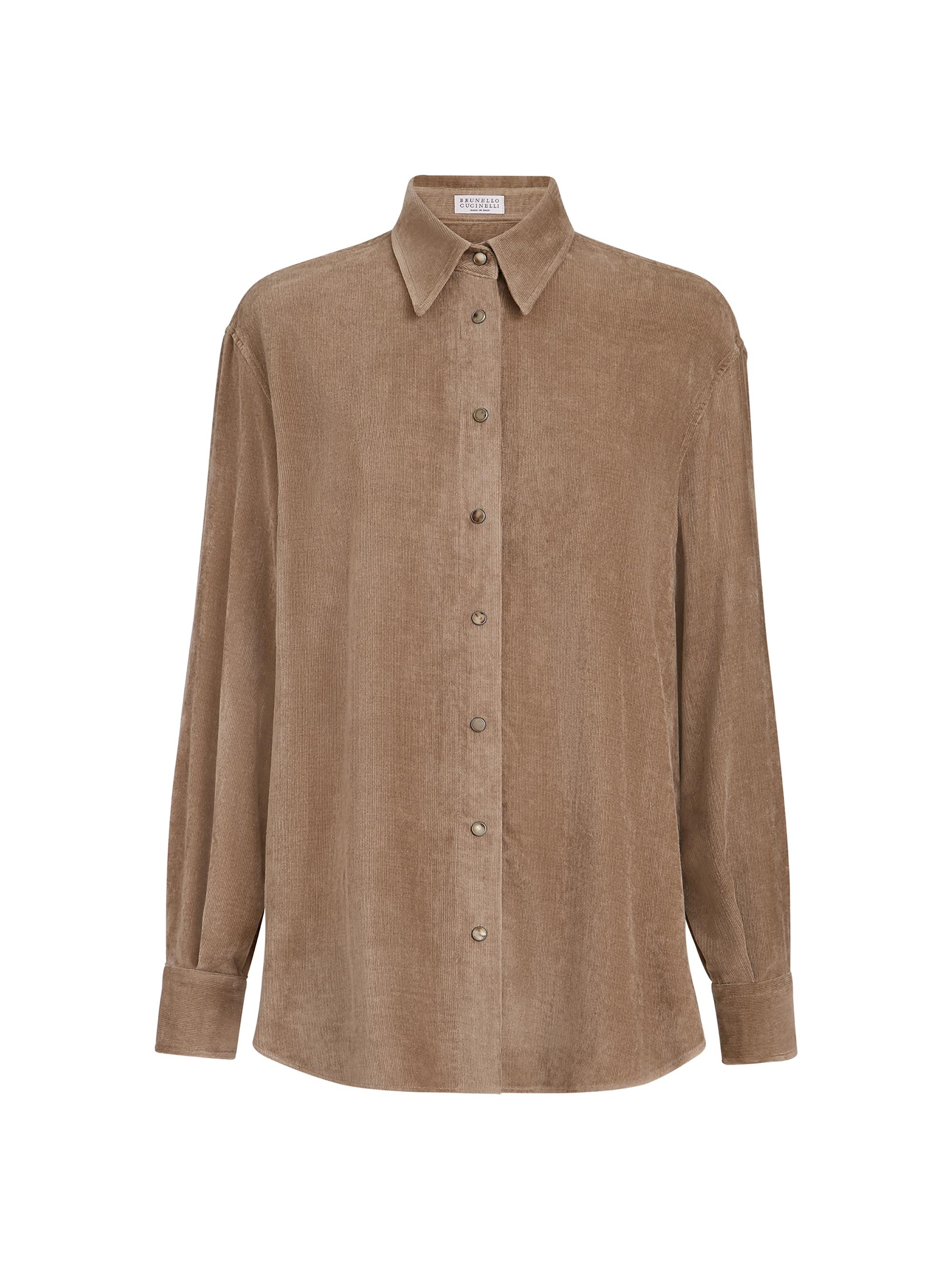 BRUNELLO CUCINELLI☆モニーレシャツ☆本日クーポン価格！ Brunello Cucinelli Fluid Corduroy Shirt with Monili | Saks Fifth
