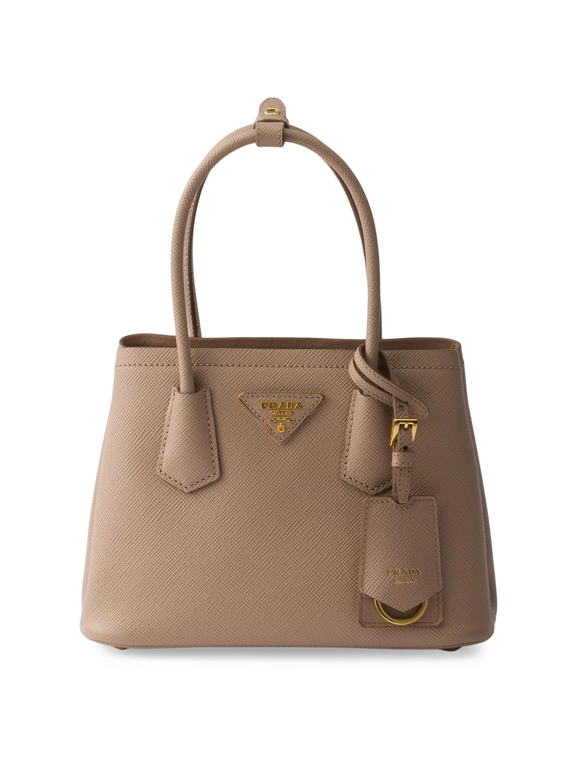 PRADAミニトートバッグ 追跡あり☆PRADA☆レザーミニトートバッグ ブラック (PRADA/トート