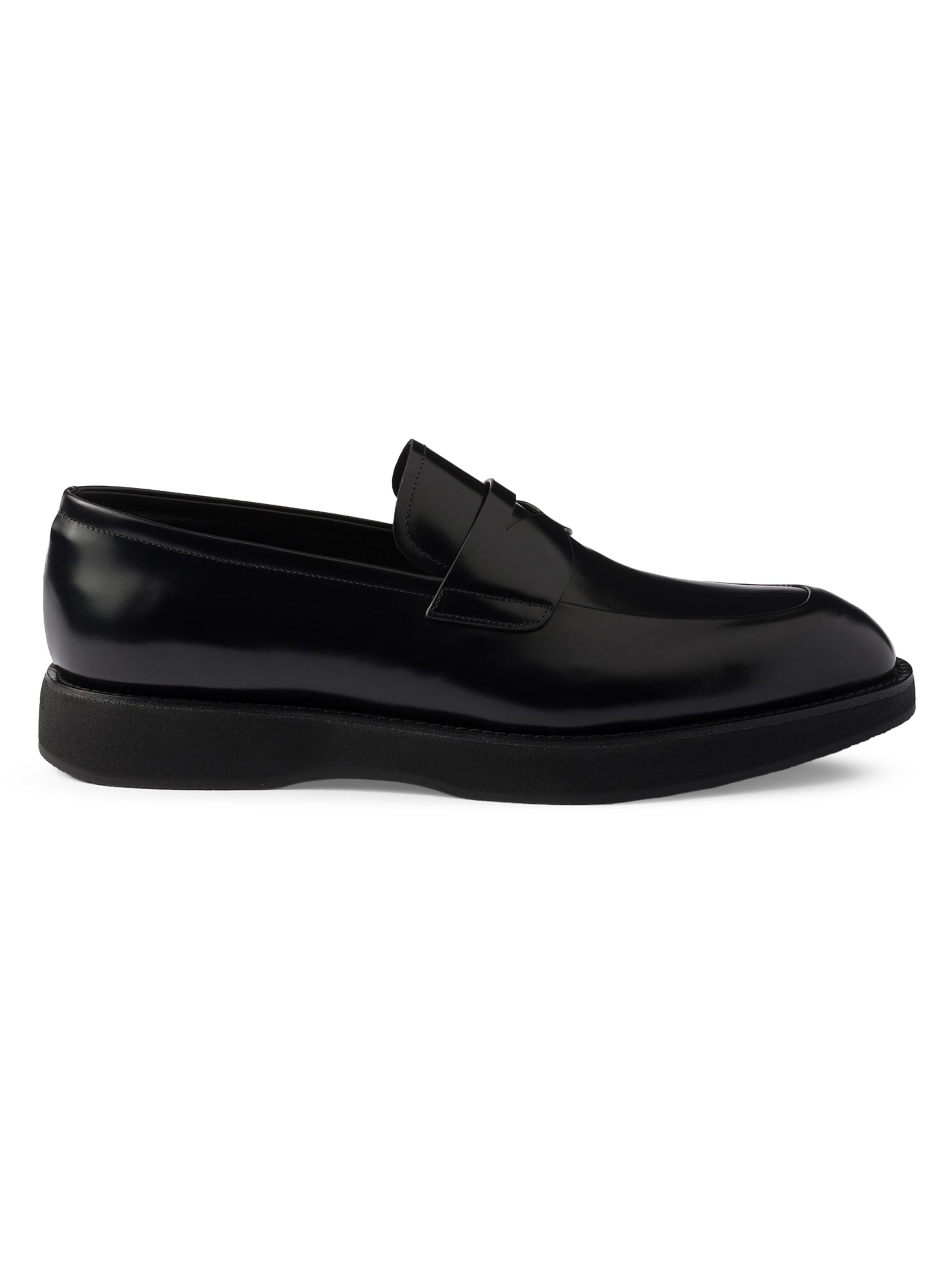 Prada Brushed Leather Loafers | Saks Fifth Avenue