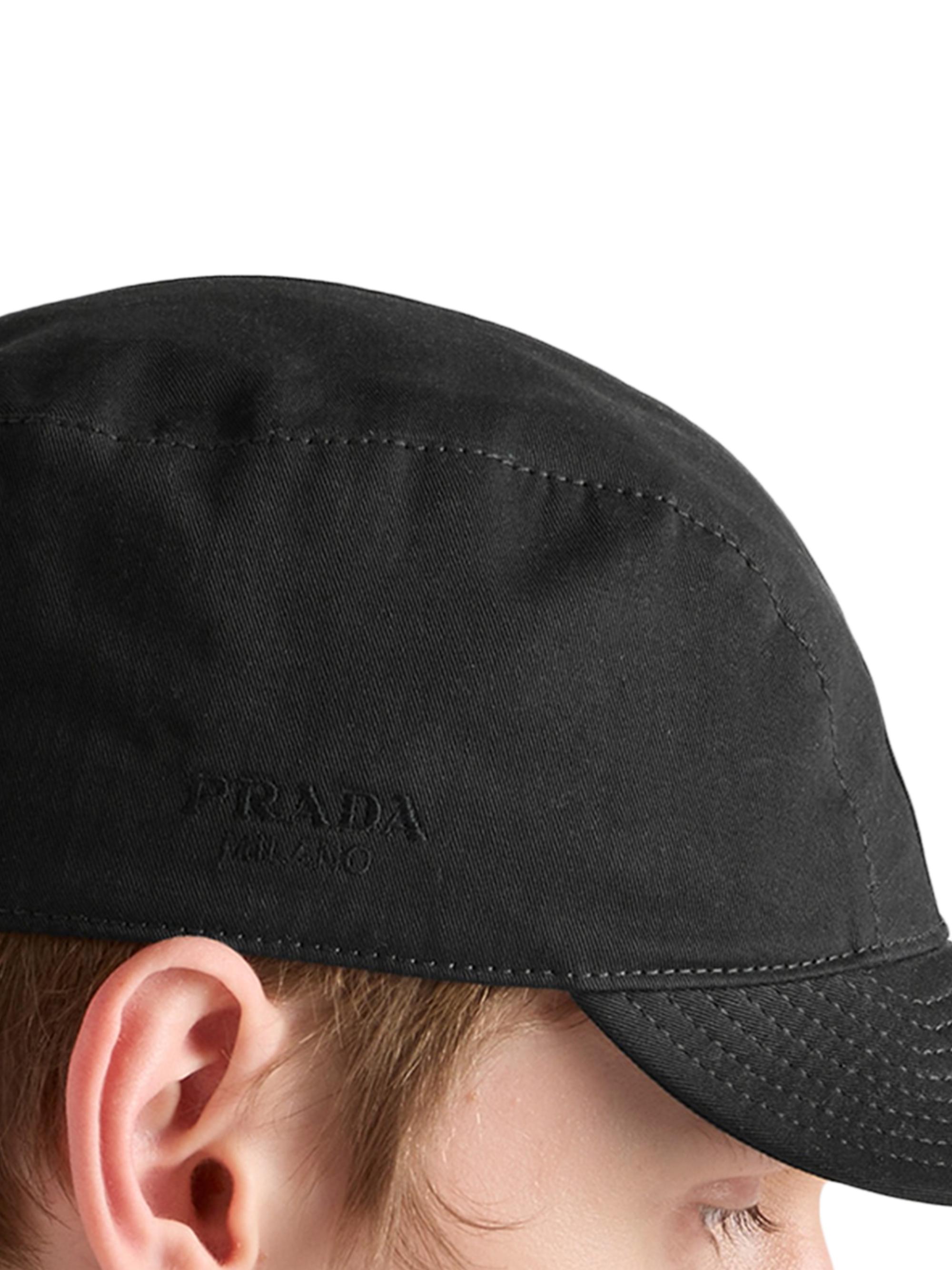 プラダ　PRADA コットン　キャップ　ブラック Prada Cotton Baseball Cap | Saks Fifth Avenue