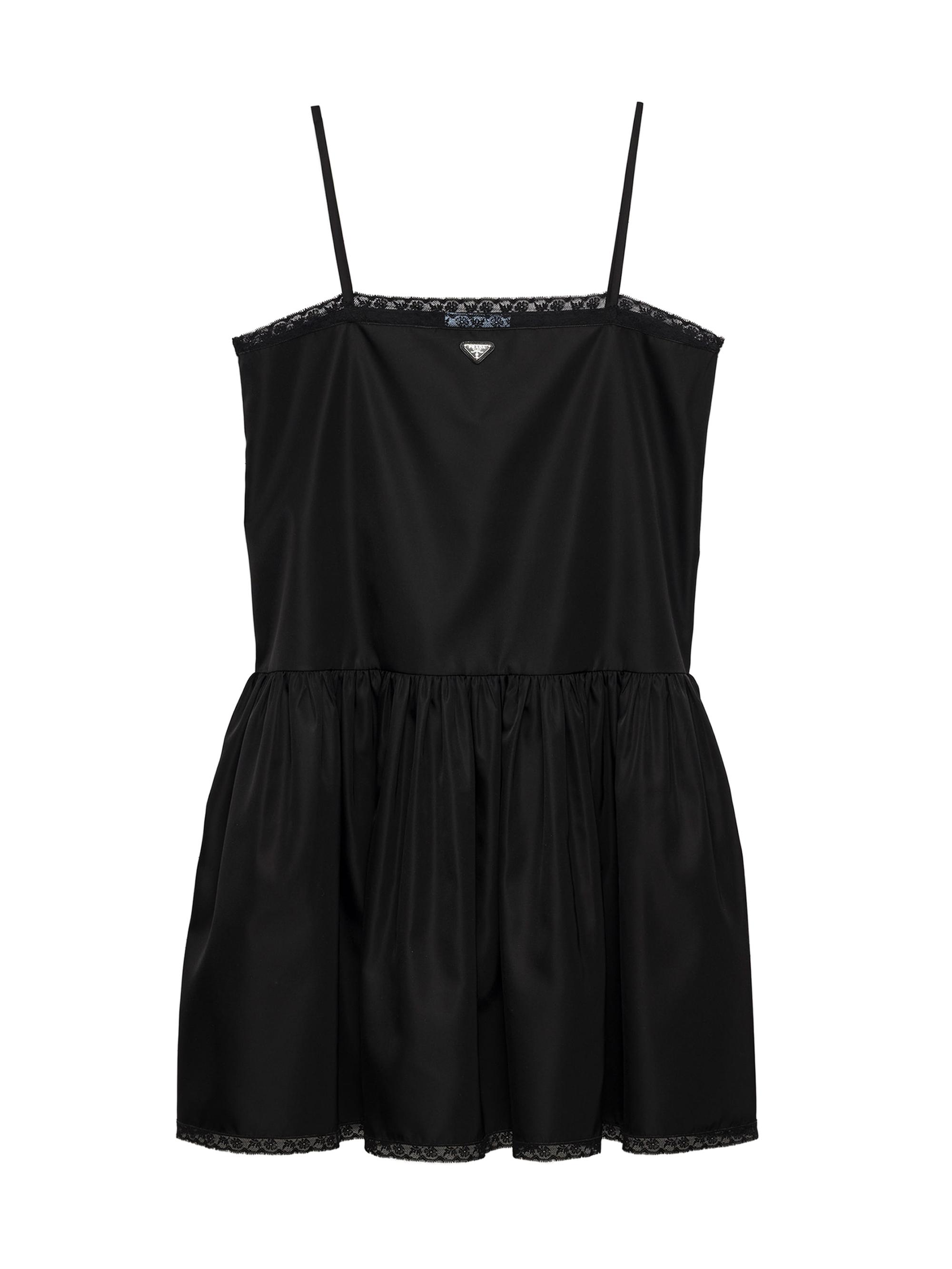 Prada Embroidered Linen Mini-Dress with Floral Motif | Saks Fifth Avenue